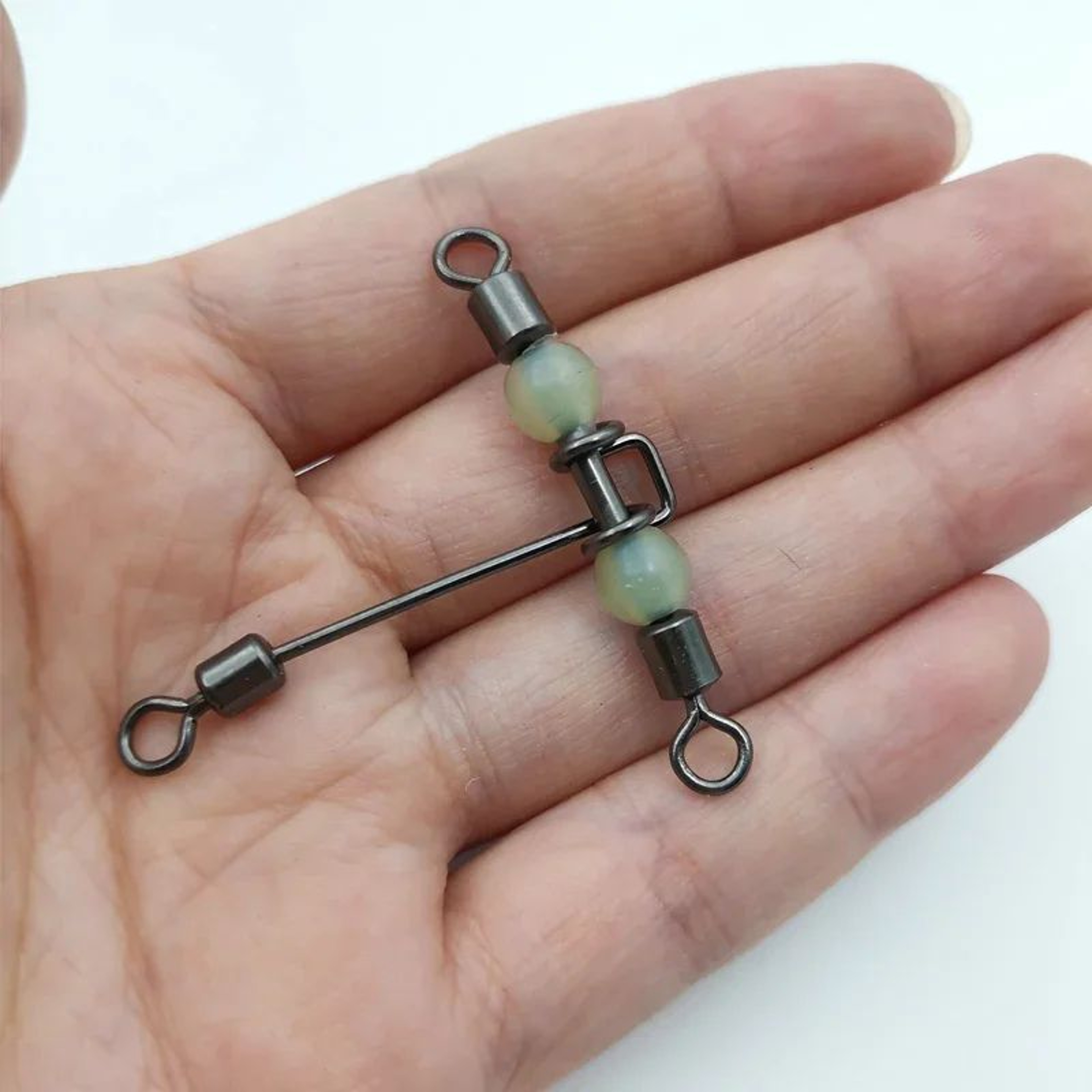 Luminous 3 Way Rolling Fishing Swivels 10 Pack 1