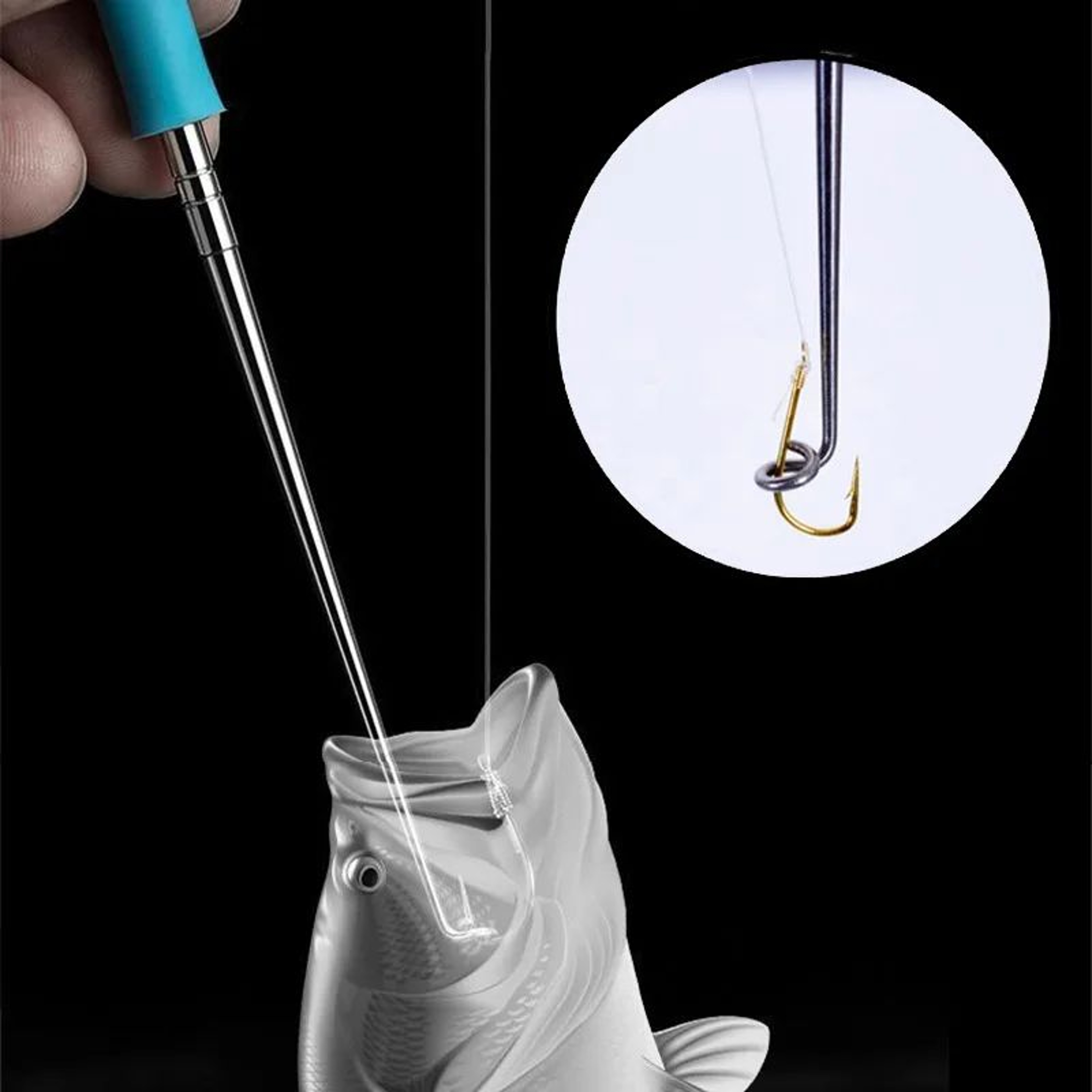 2 Piece Stainless Steel Fishing Hook Remover Tool Set 4