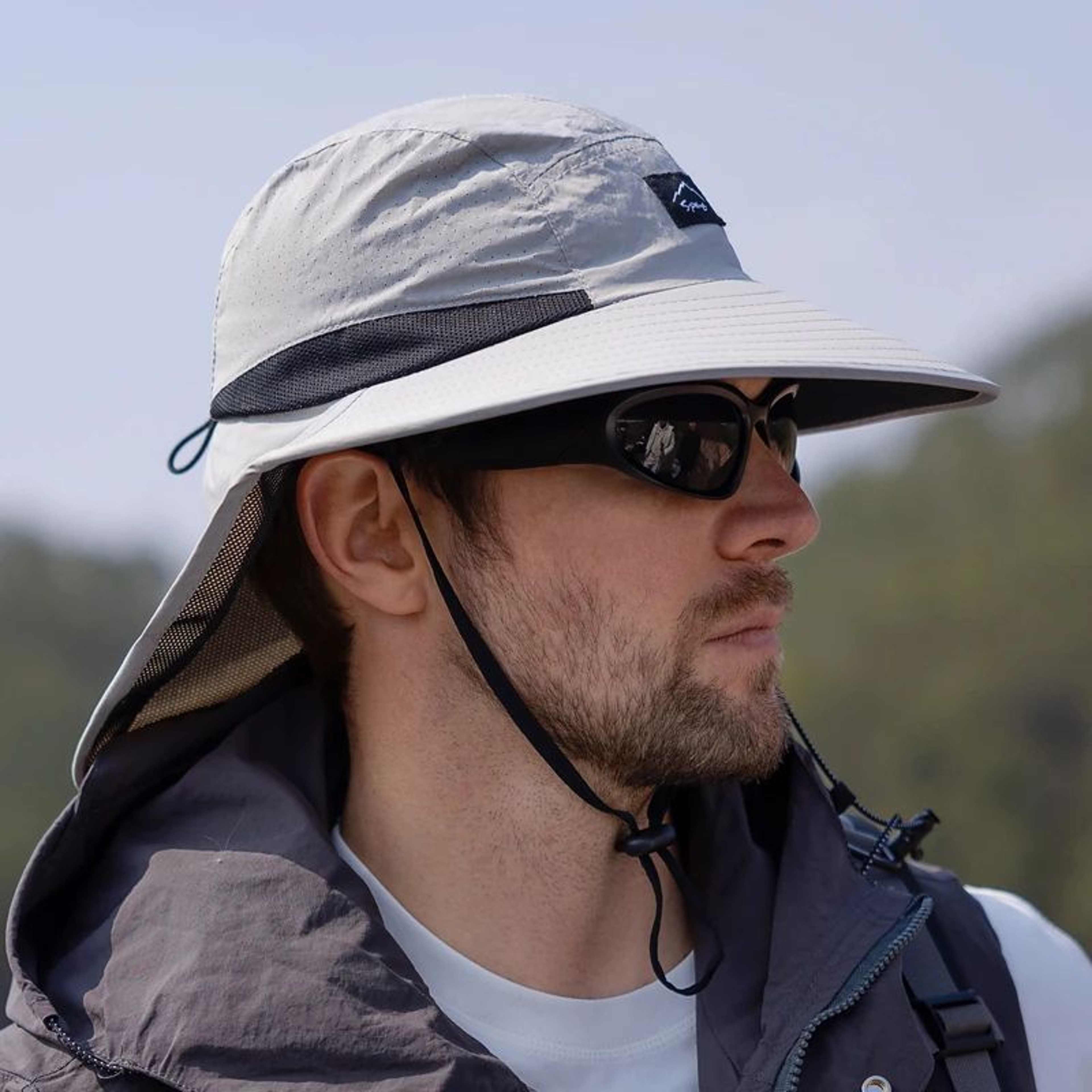 Wide Brim Quick Dry Sun Hat With Neck Flap For Men And Women 3