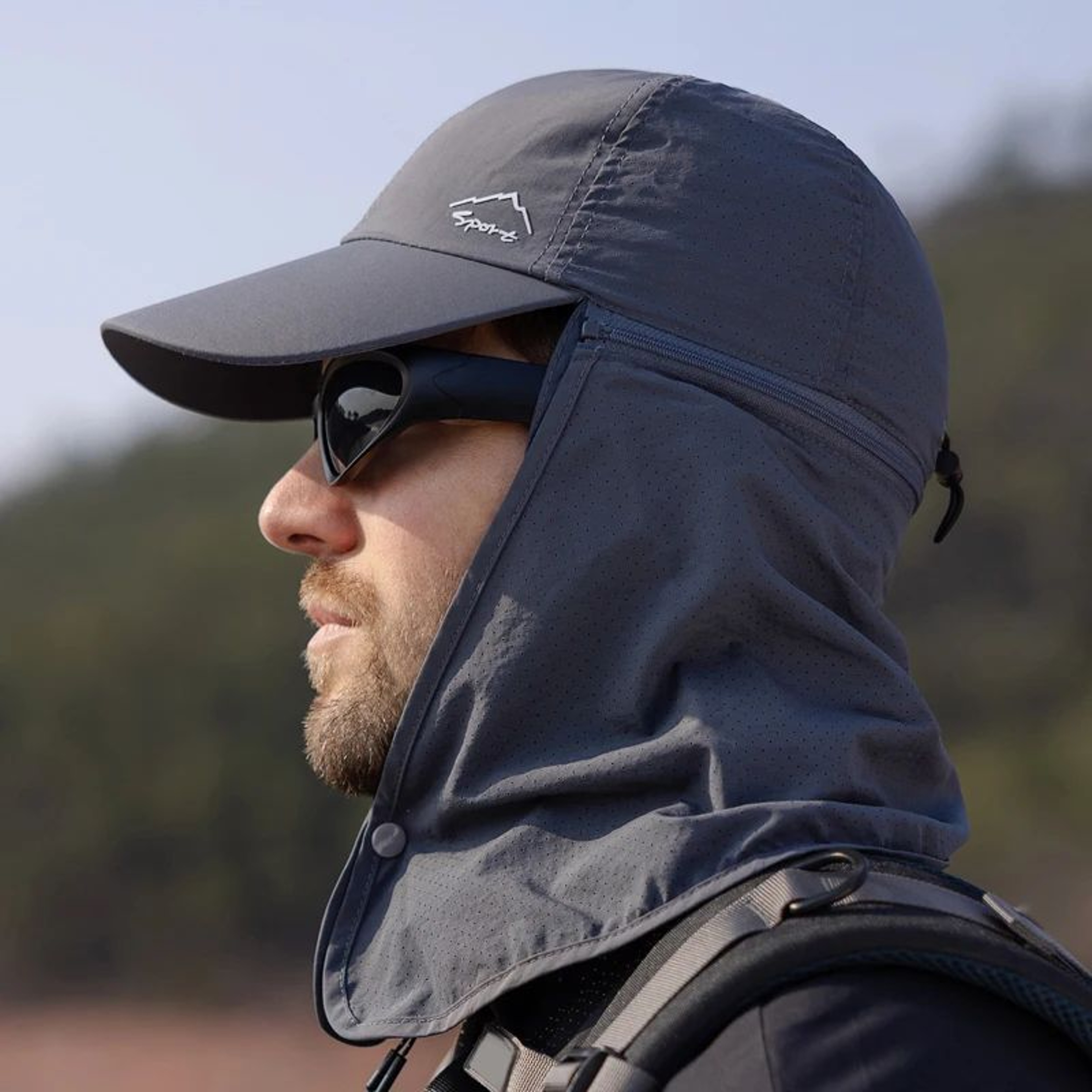 Quick Dry Sun Hat With Neck Flap And Cap 3