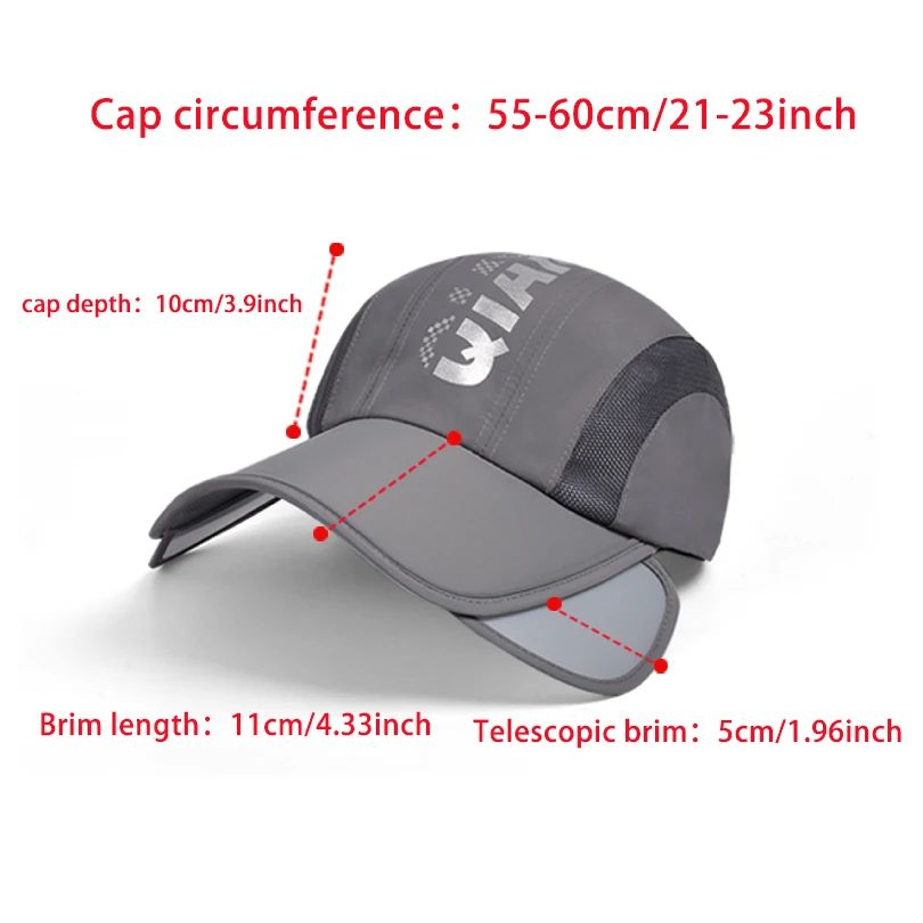 Womens Retractable Wide Brim Quick Dry Sun Visor Hat 5