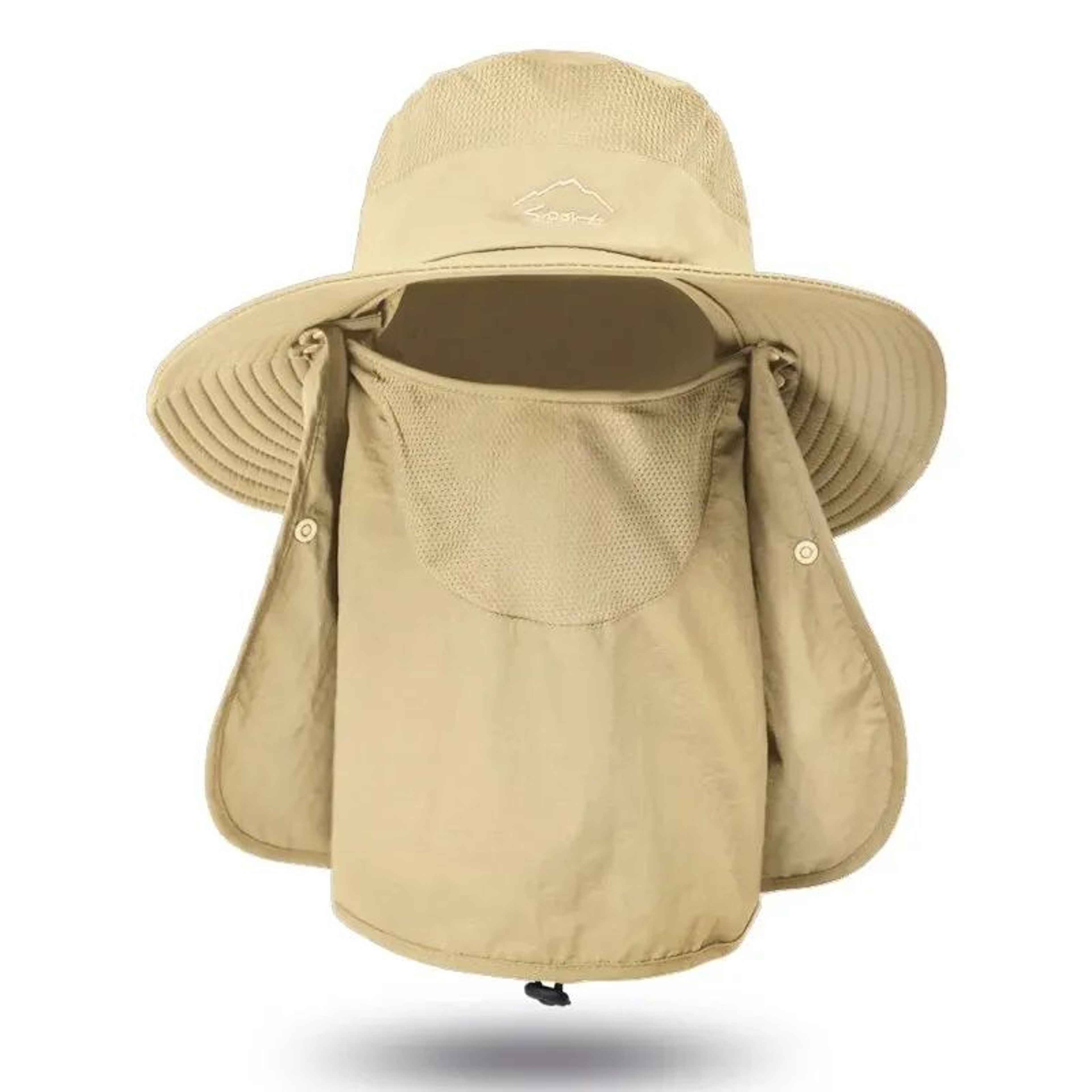 Quick Dry Wide Brim Sun Hat With Face Cover 9