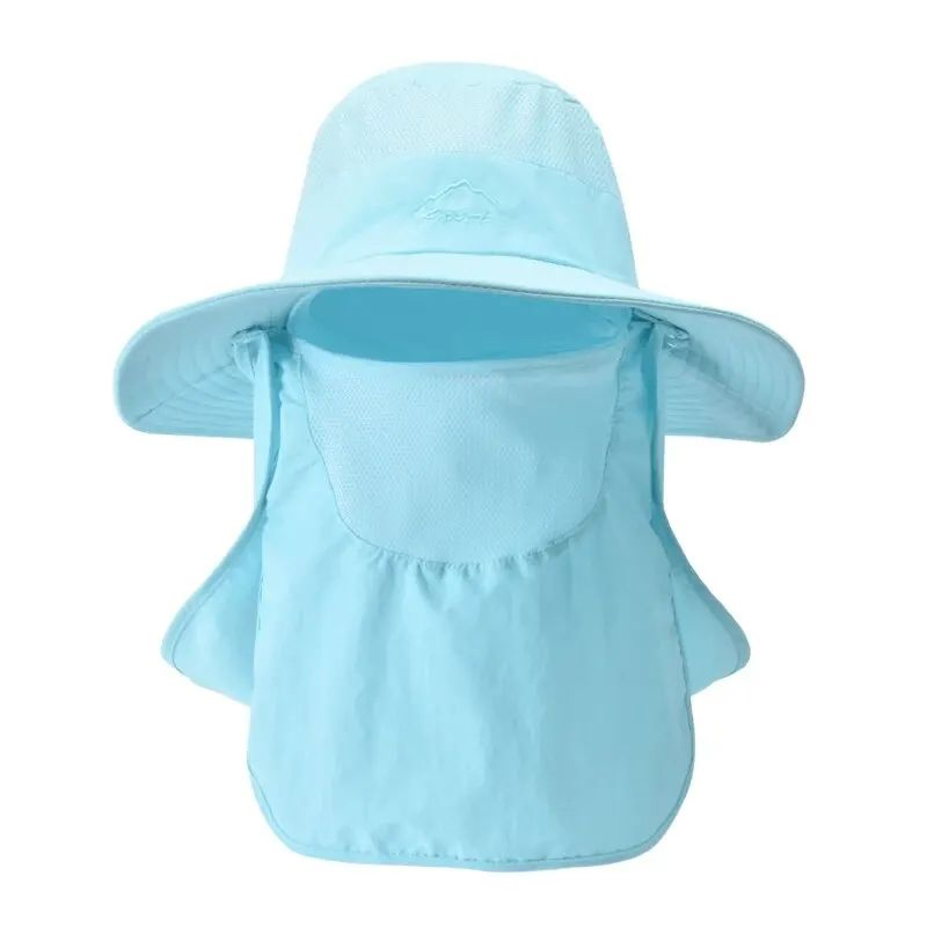 Quick Dry Wide Brim Sun Hat With Face Cover 10