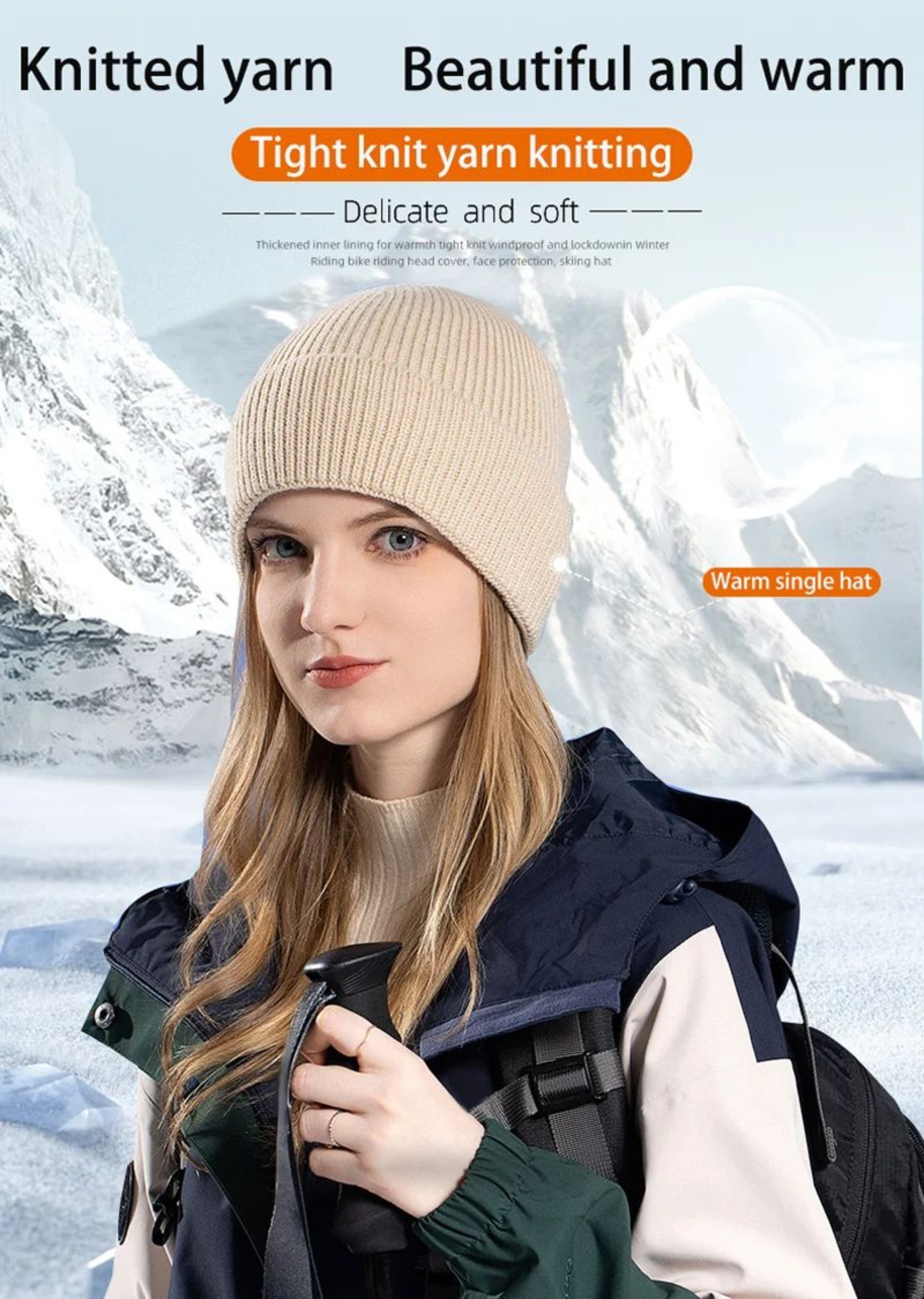 Winter Knit Hat Gloves And Scarf Set With Ear Protection 5