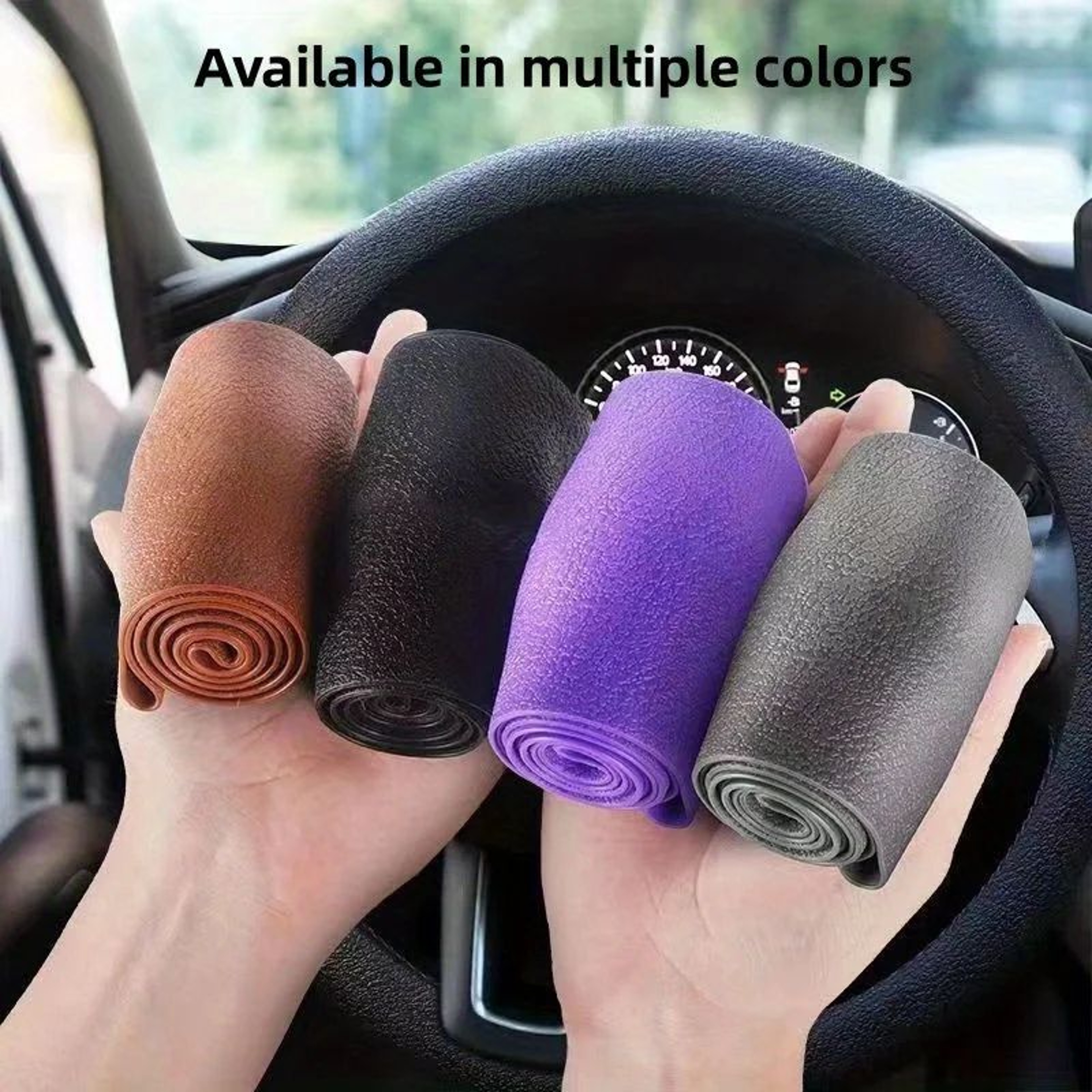 Universal Silicone Steering Wheel Cover Soft Grip Protector 0