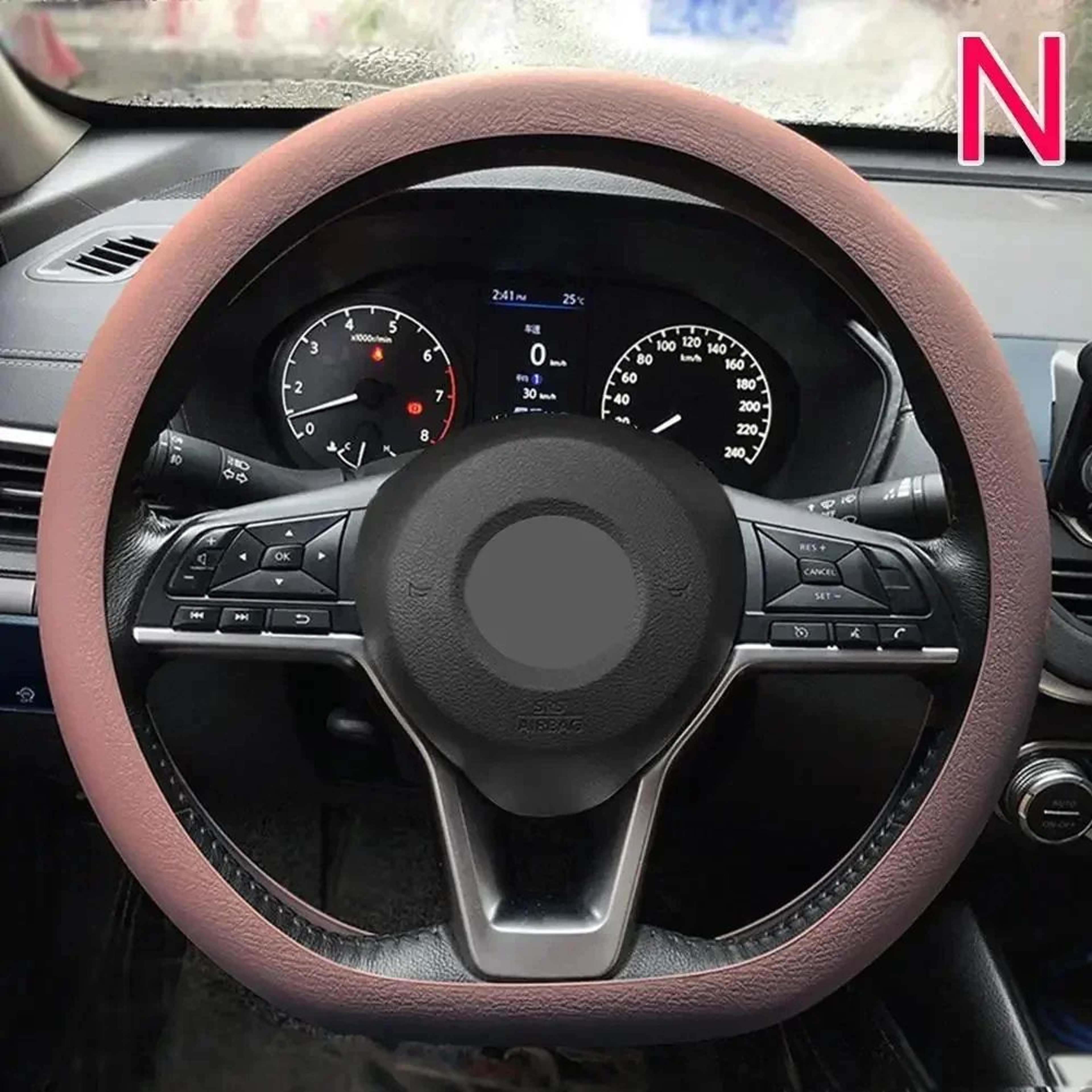 Universal Silicone Steering Wheel Cover Soft Grip Protector 17