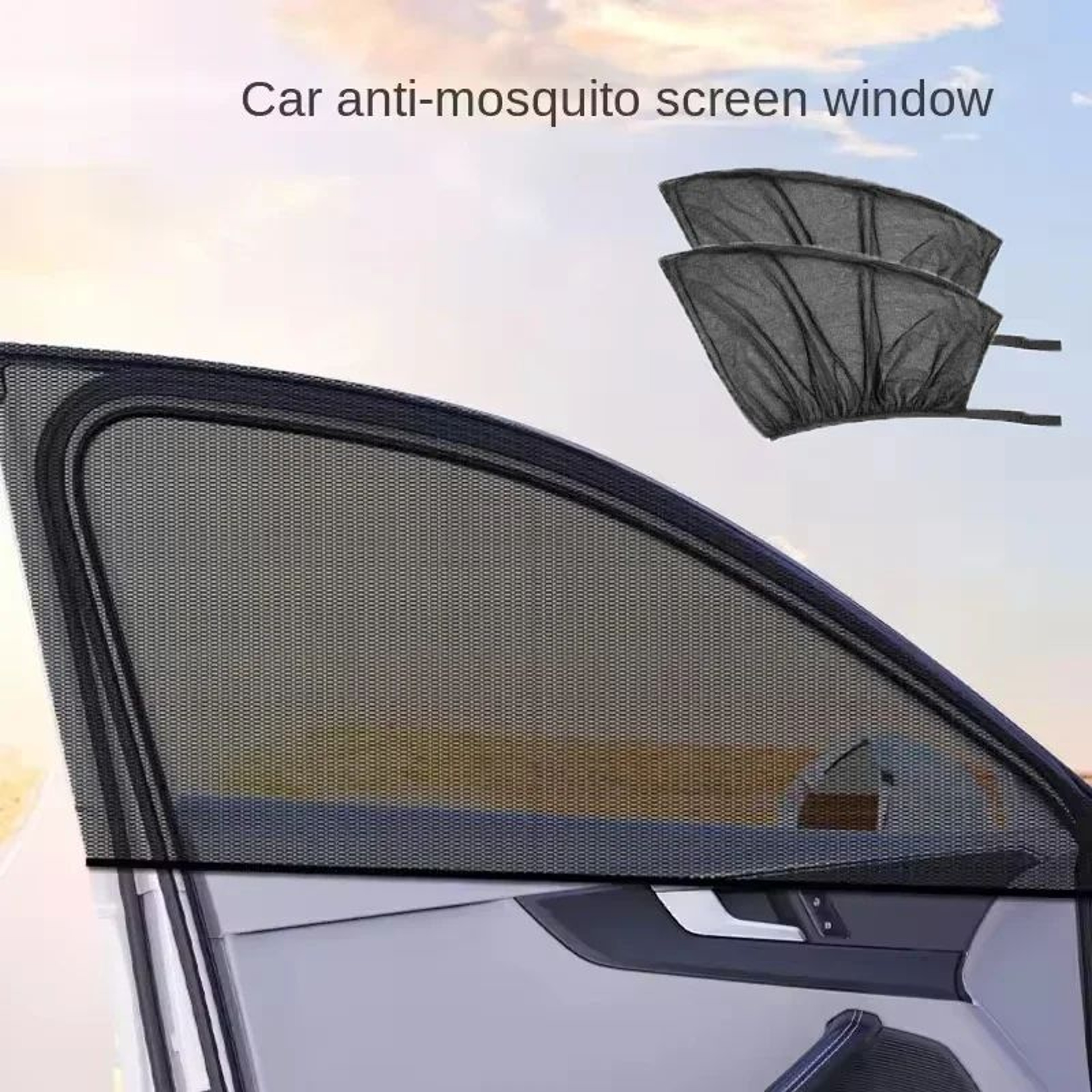 Car Window Sunshade And Mosquito Net Screen 0