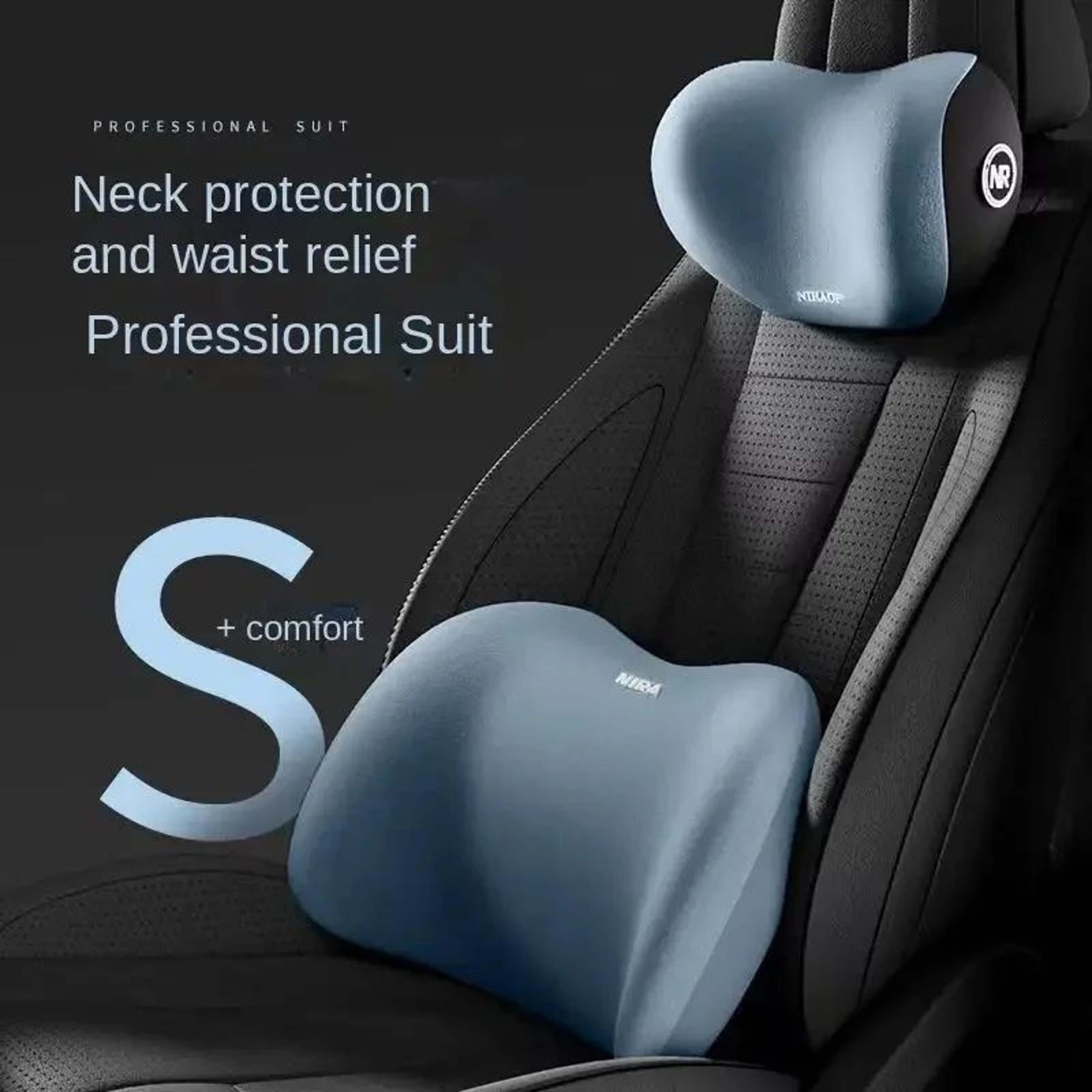 Ergonomic Memory Foam Car Neck Support Pillow 9