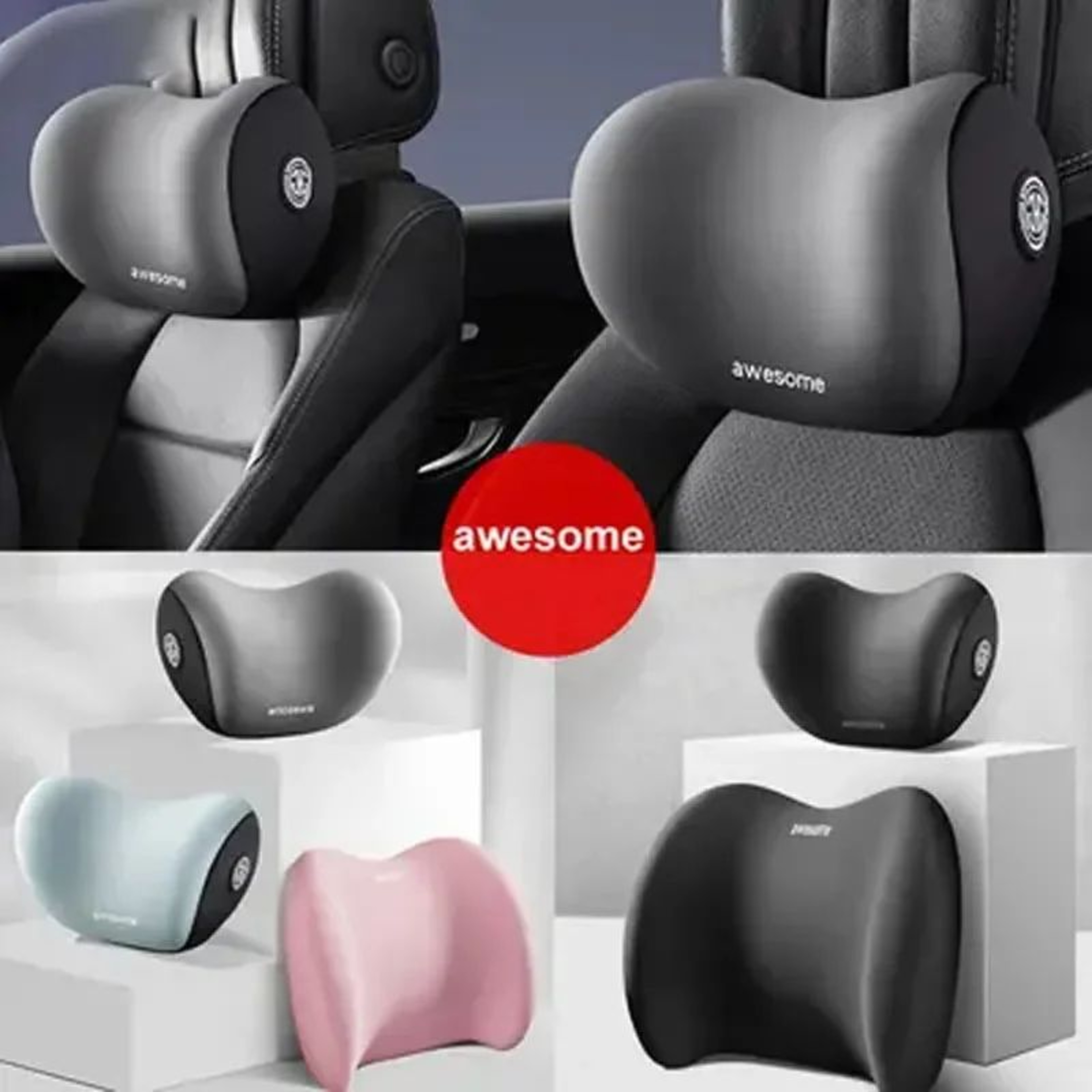 Ergonomic Car Lumbar Support Memory Foam Cushion 0