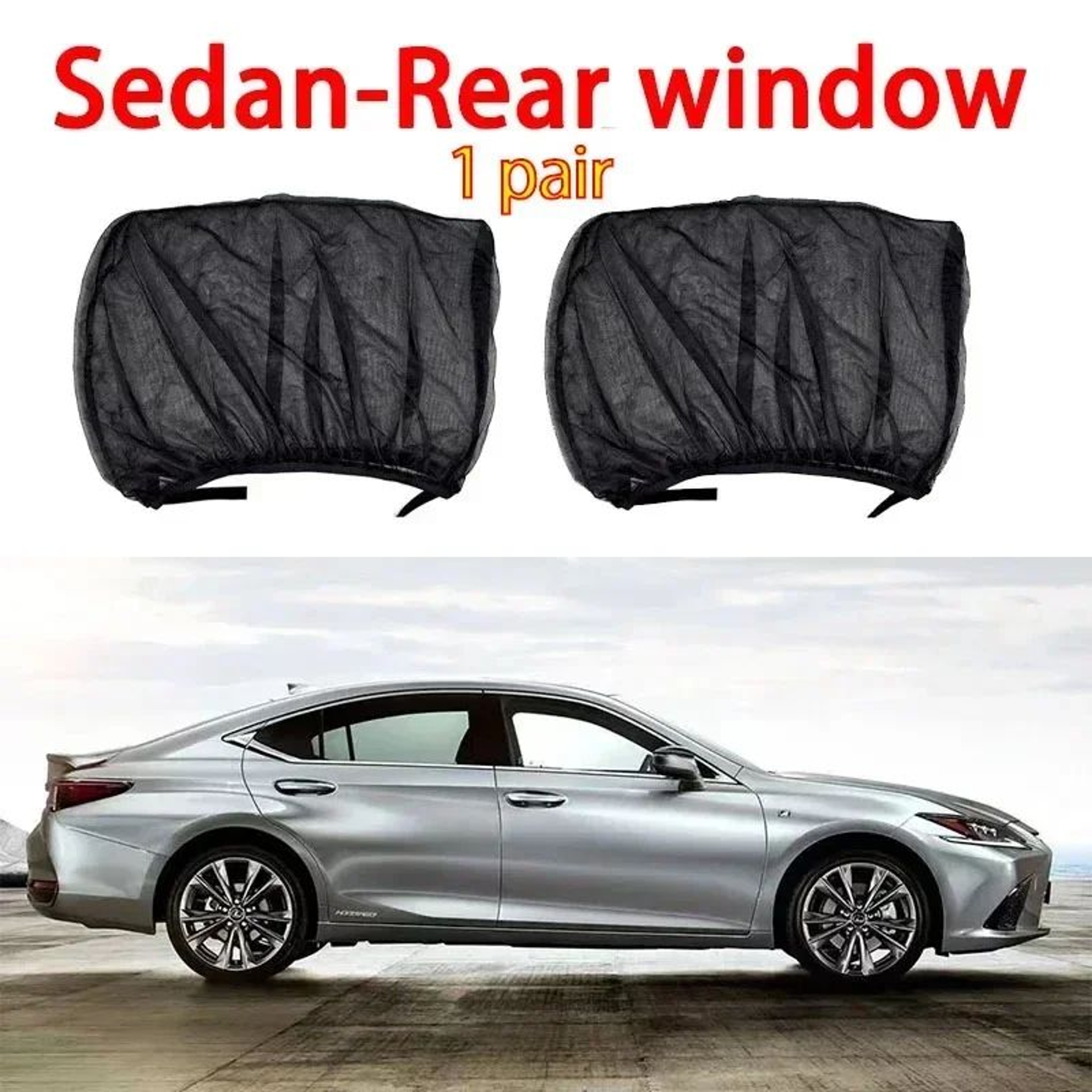 Universal Car Window Mesh Sunshade Mosquito Net 9