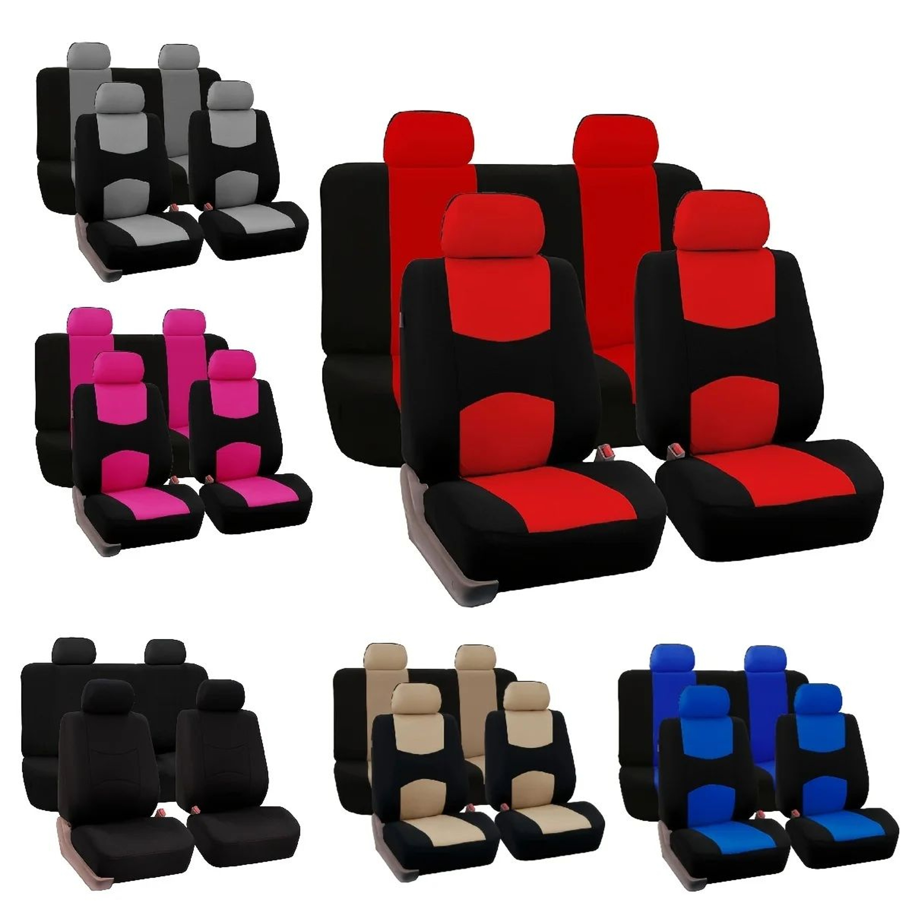Universal 5 Seat Waterproof Car Seat Cover Set 0