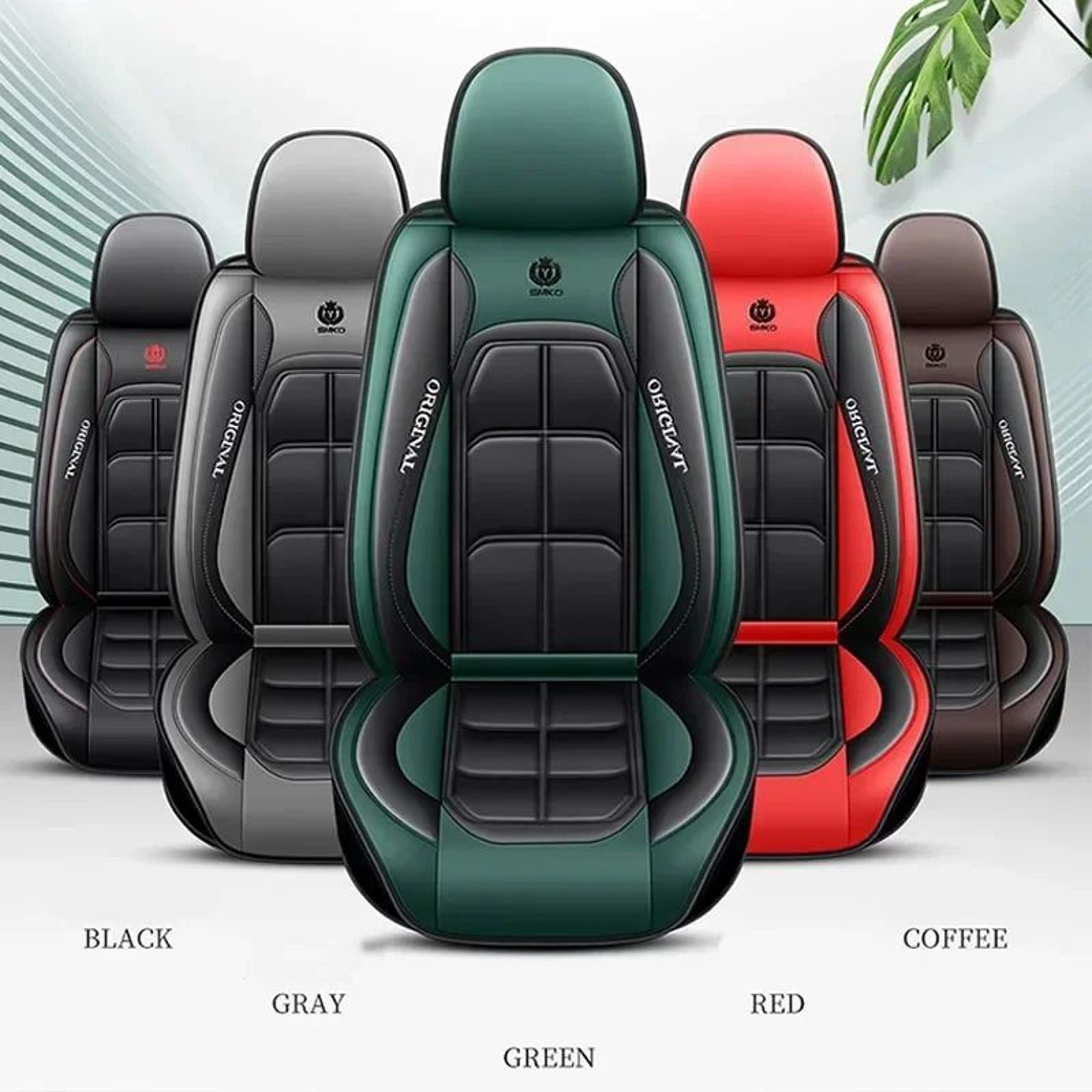 Universal Leather Car Seat Cushion With Full Wrap Design 0