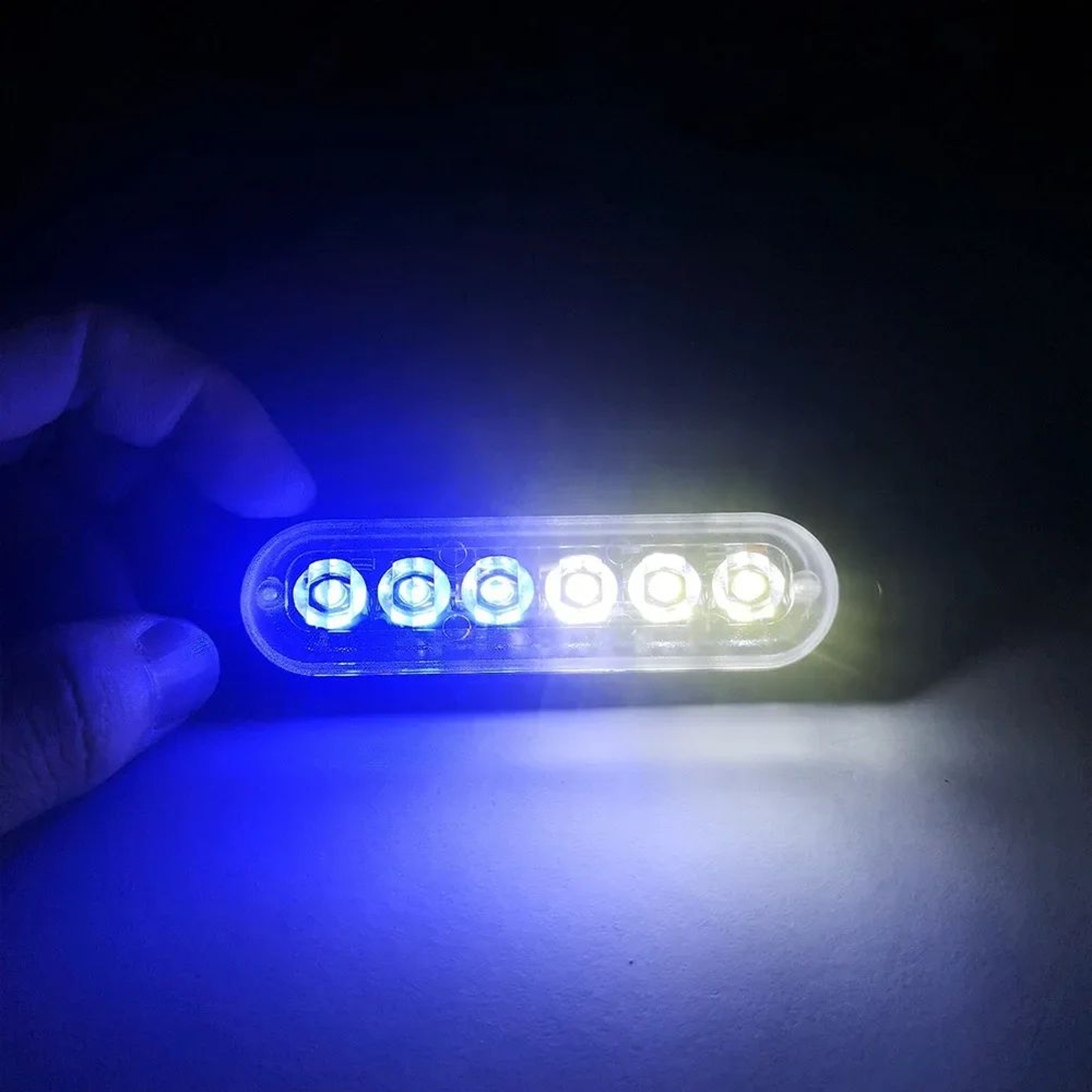 6 LED Truck Grille Side Marker Emergency Strobe Light 12