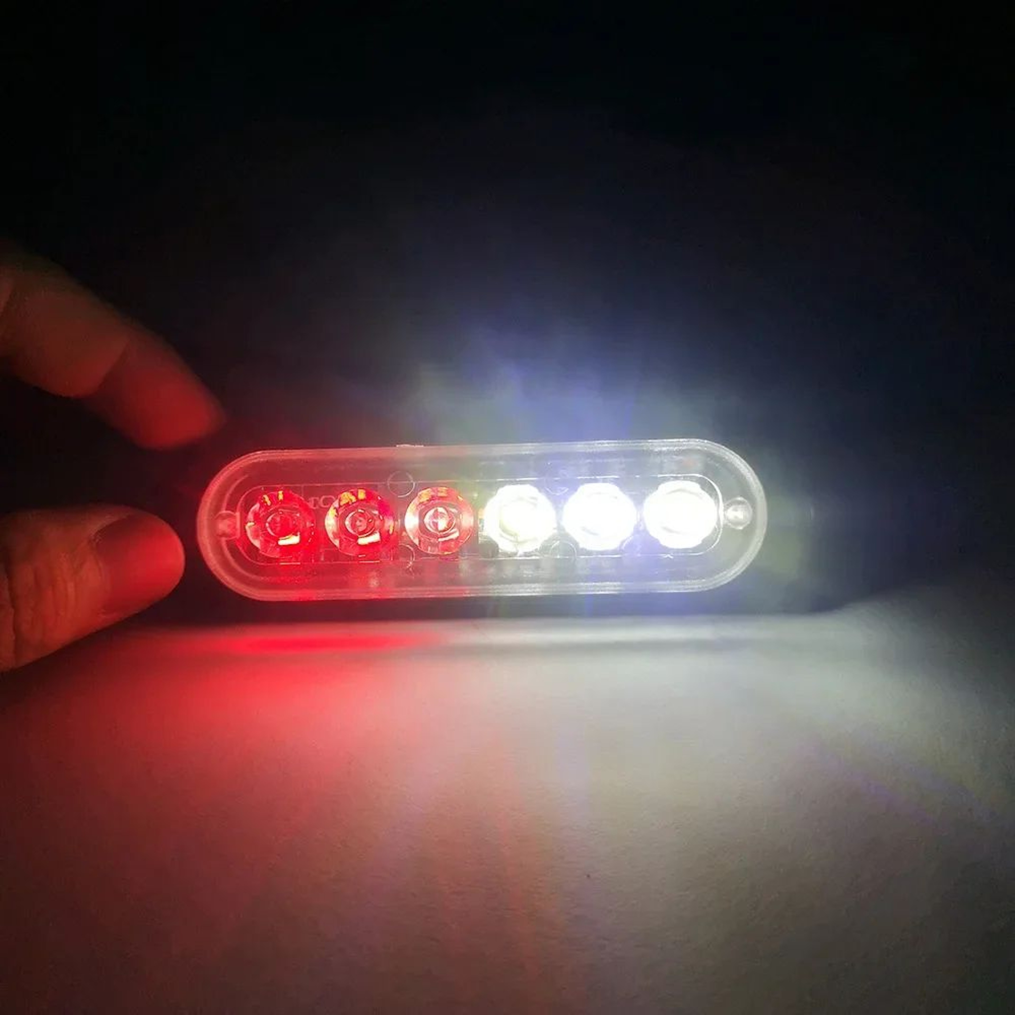 6 LED Truck Grille Side Marker Emergency Strobe Light 13