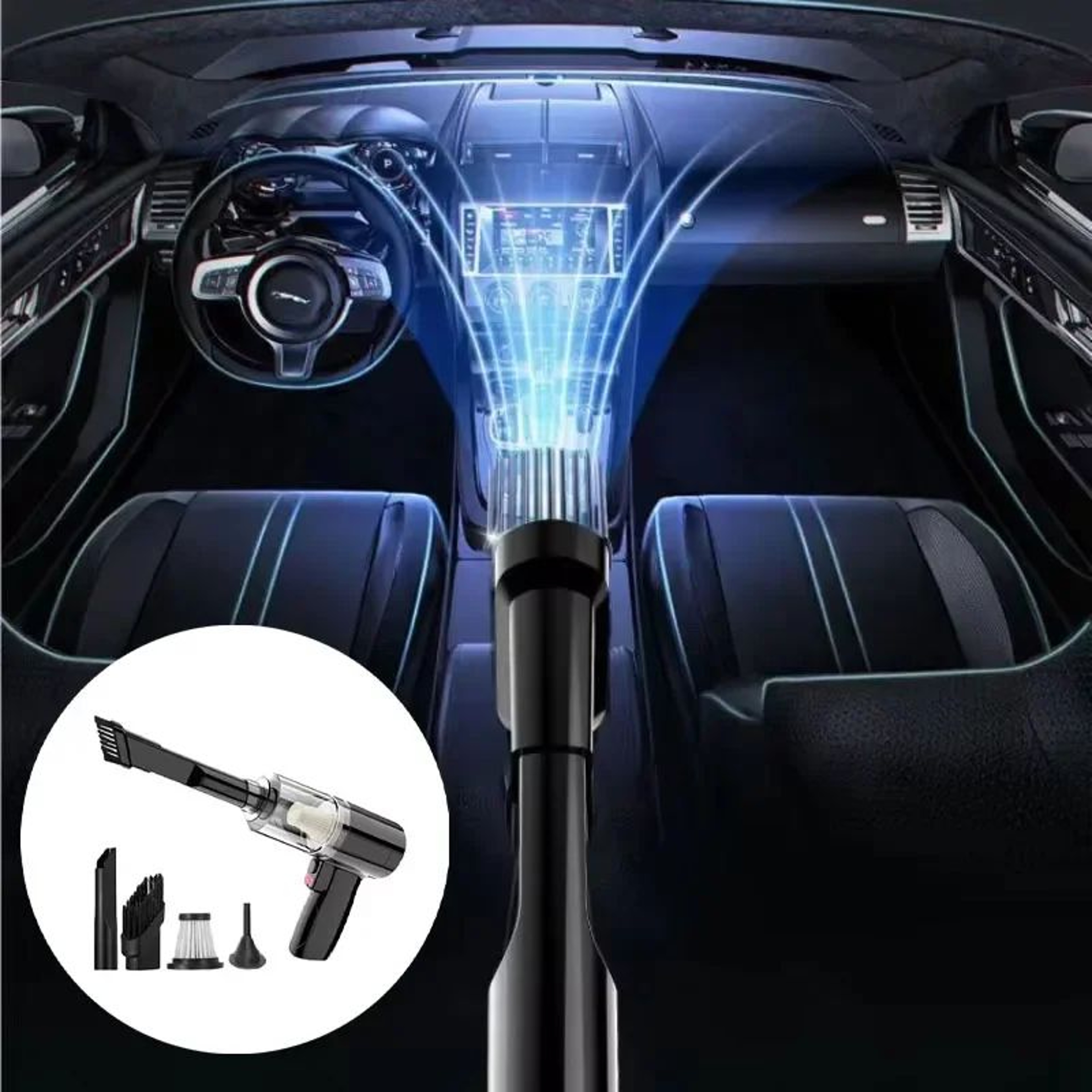 12000Pa Wireless Handheld Car Vacuum Cleaner 0