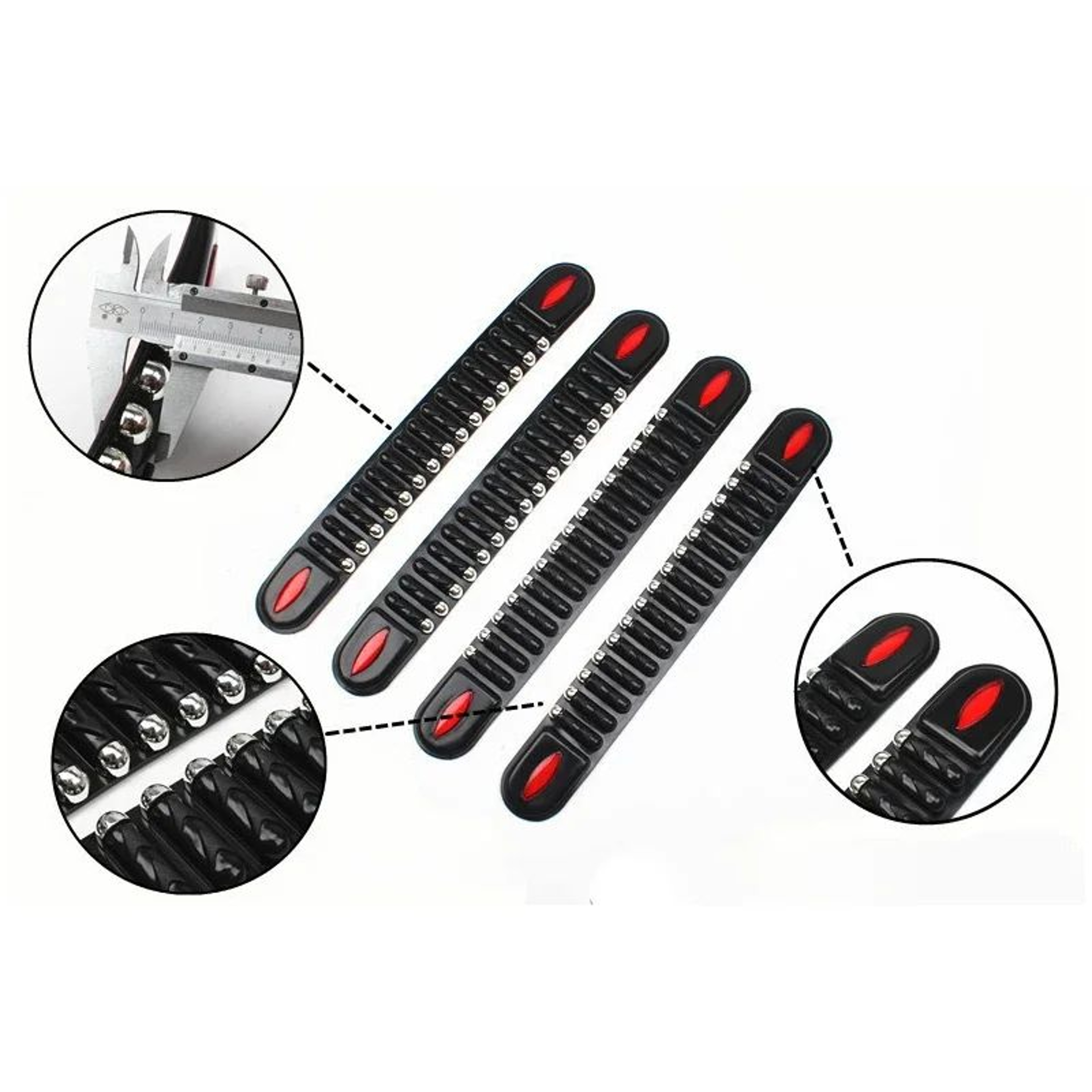 Universal Rubber Bumper Protector Guard Strip Set 1