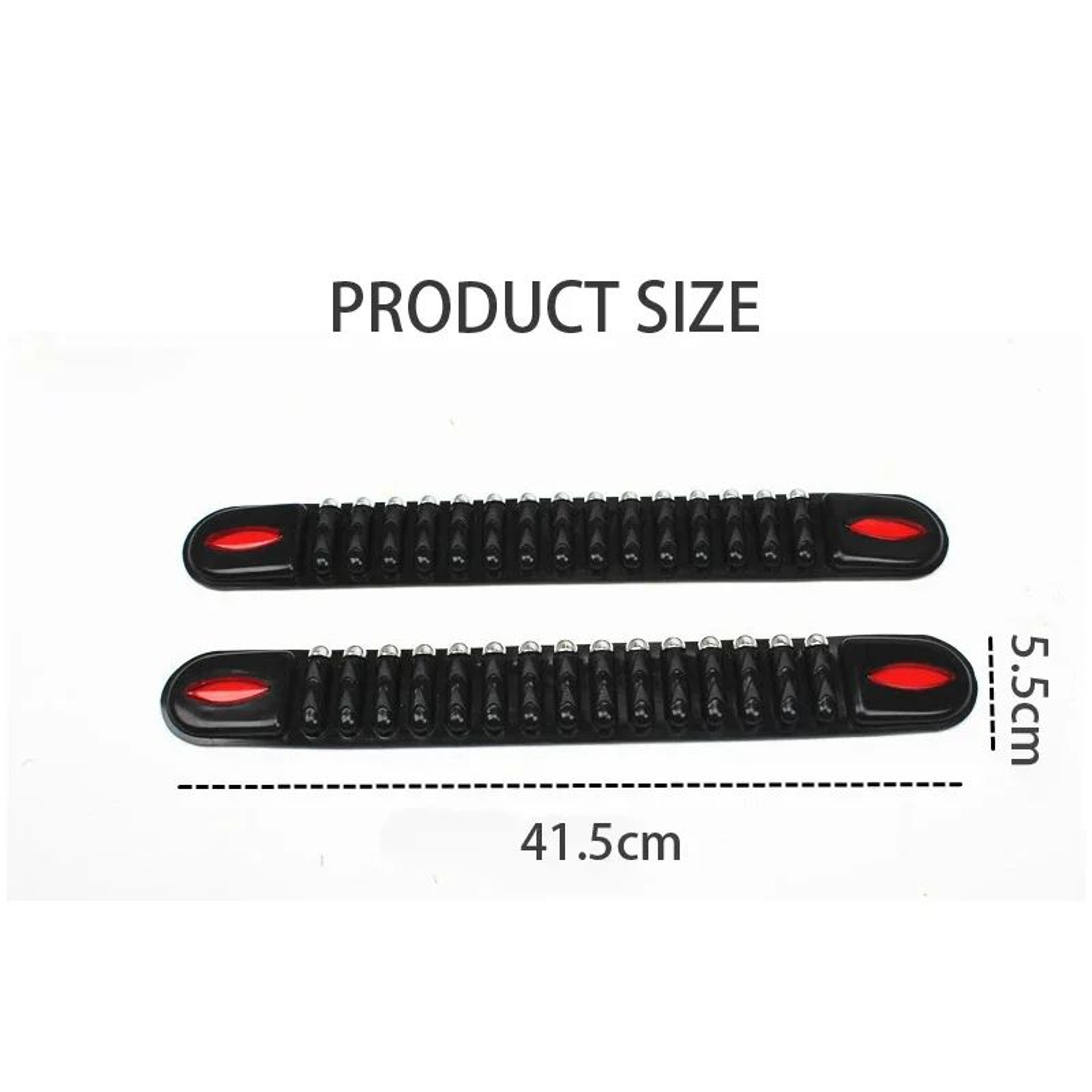 Universal Rubber Bumper Protector Guard Strip Set 2