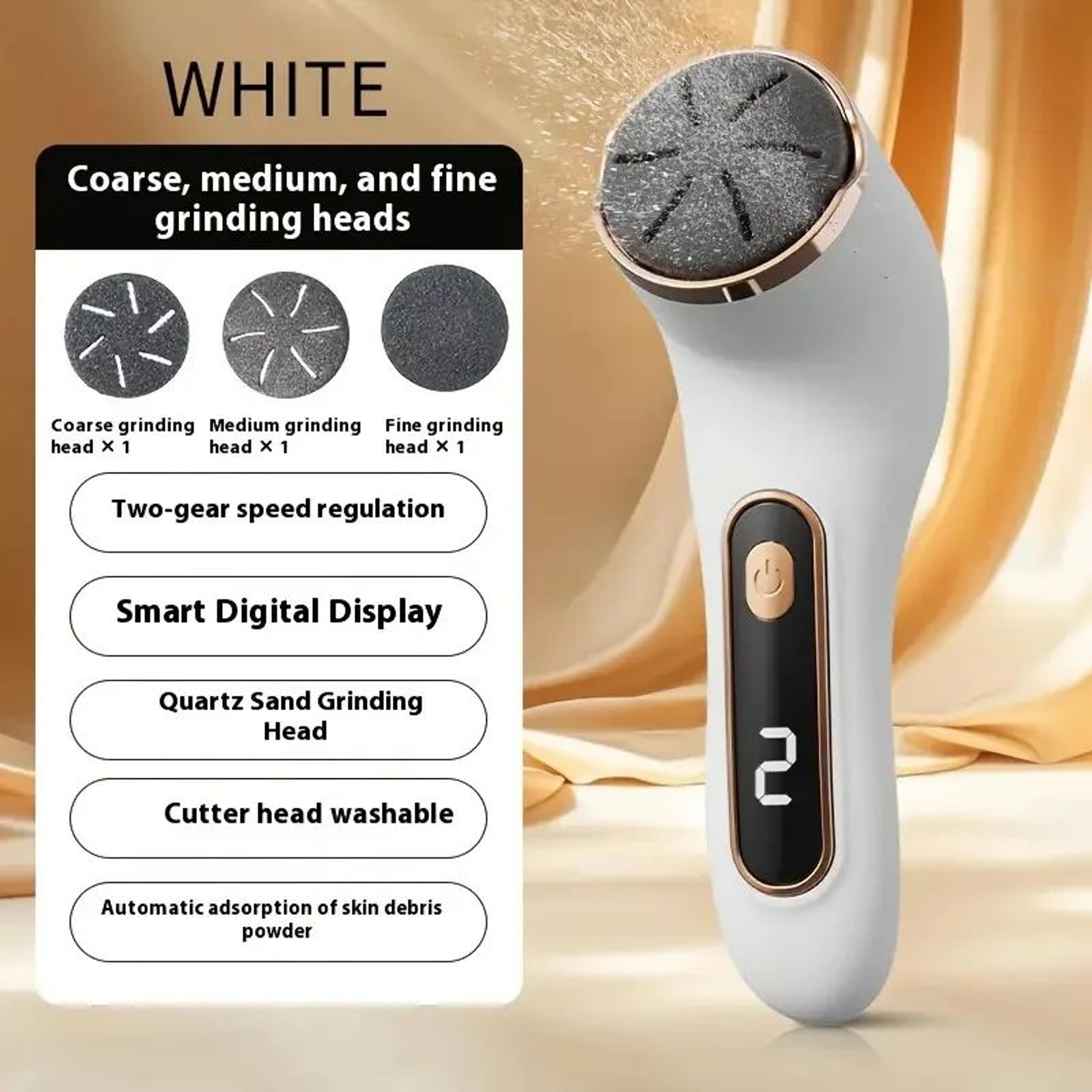 Rechargeable Electric Foot Callus Remover With Digital Display 9
