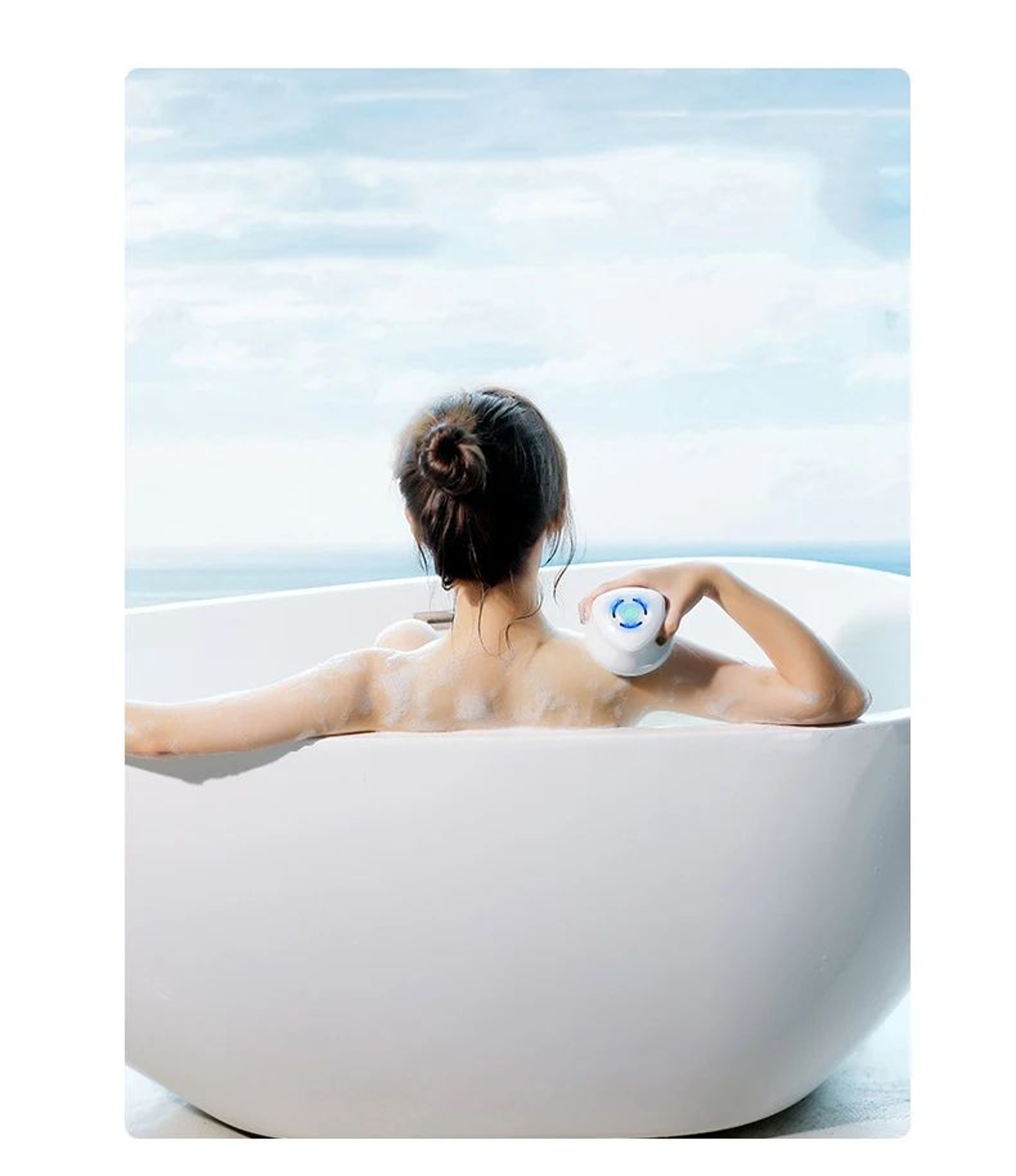 Rechargeable Electric Bath Brush With Long Handle 7