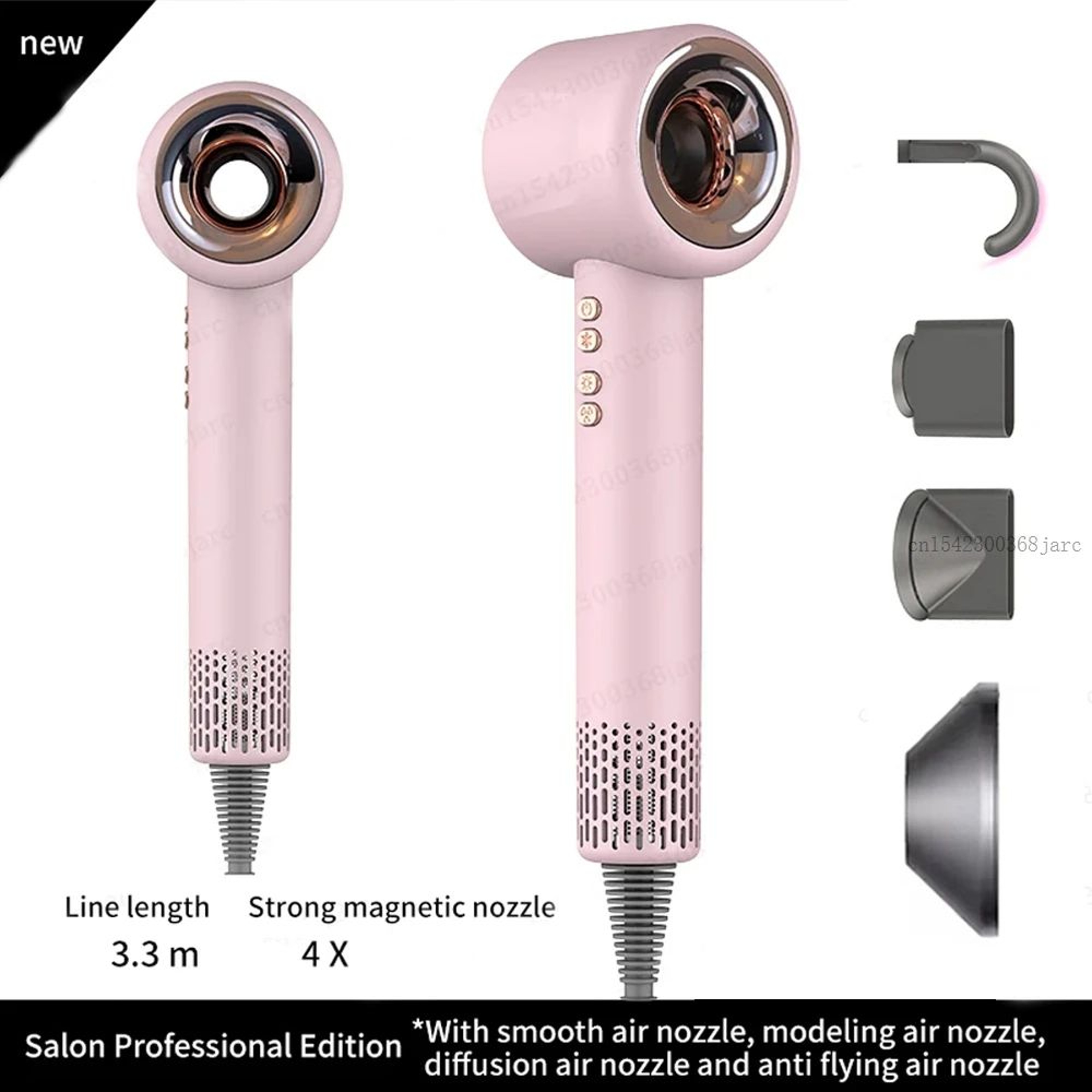 Professional Leafless Ionic Hair Dryer With Constant Temperature 13