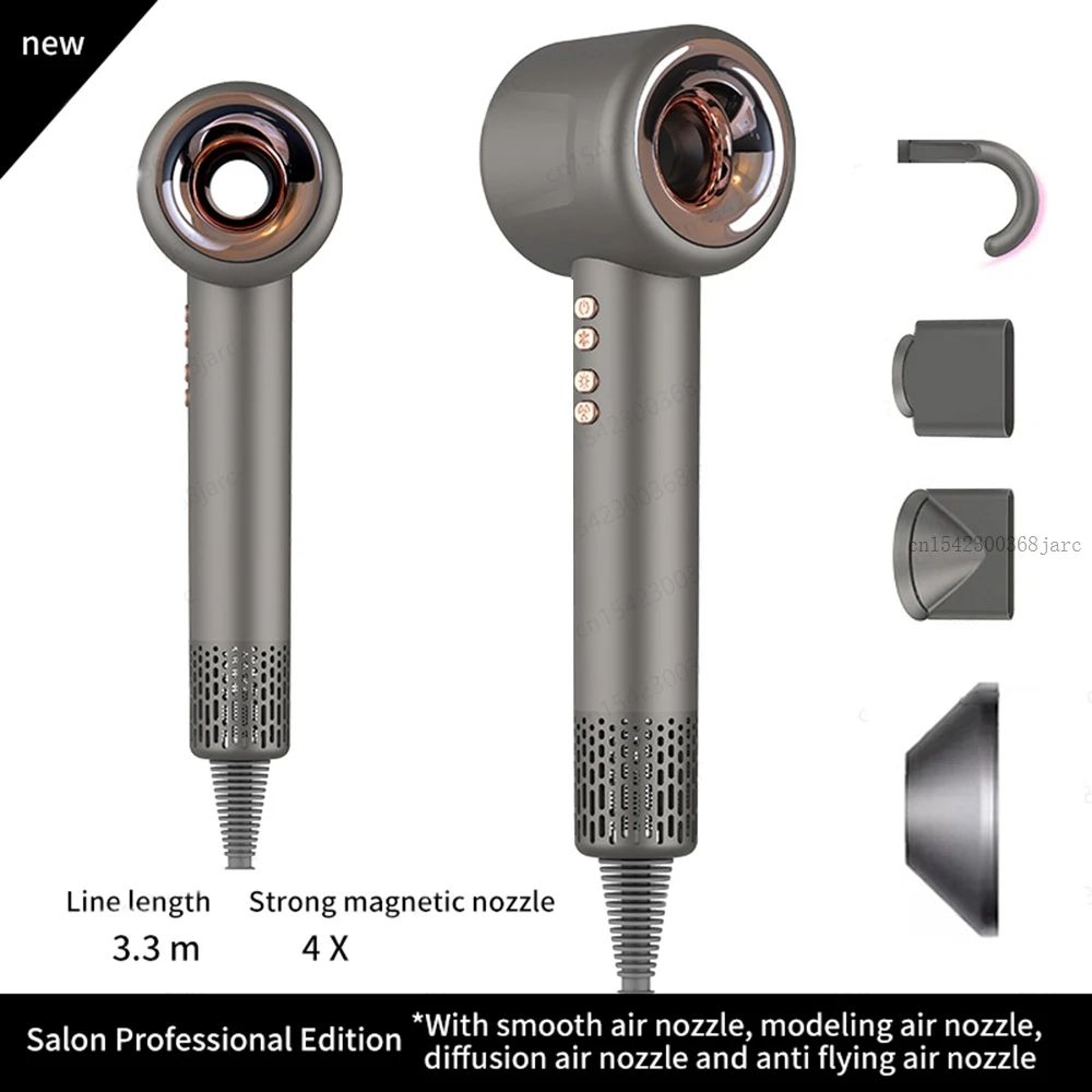 Professional Leafless Ionic Hair Dryer With Constant Temperature 14