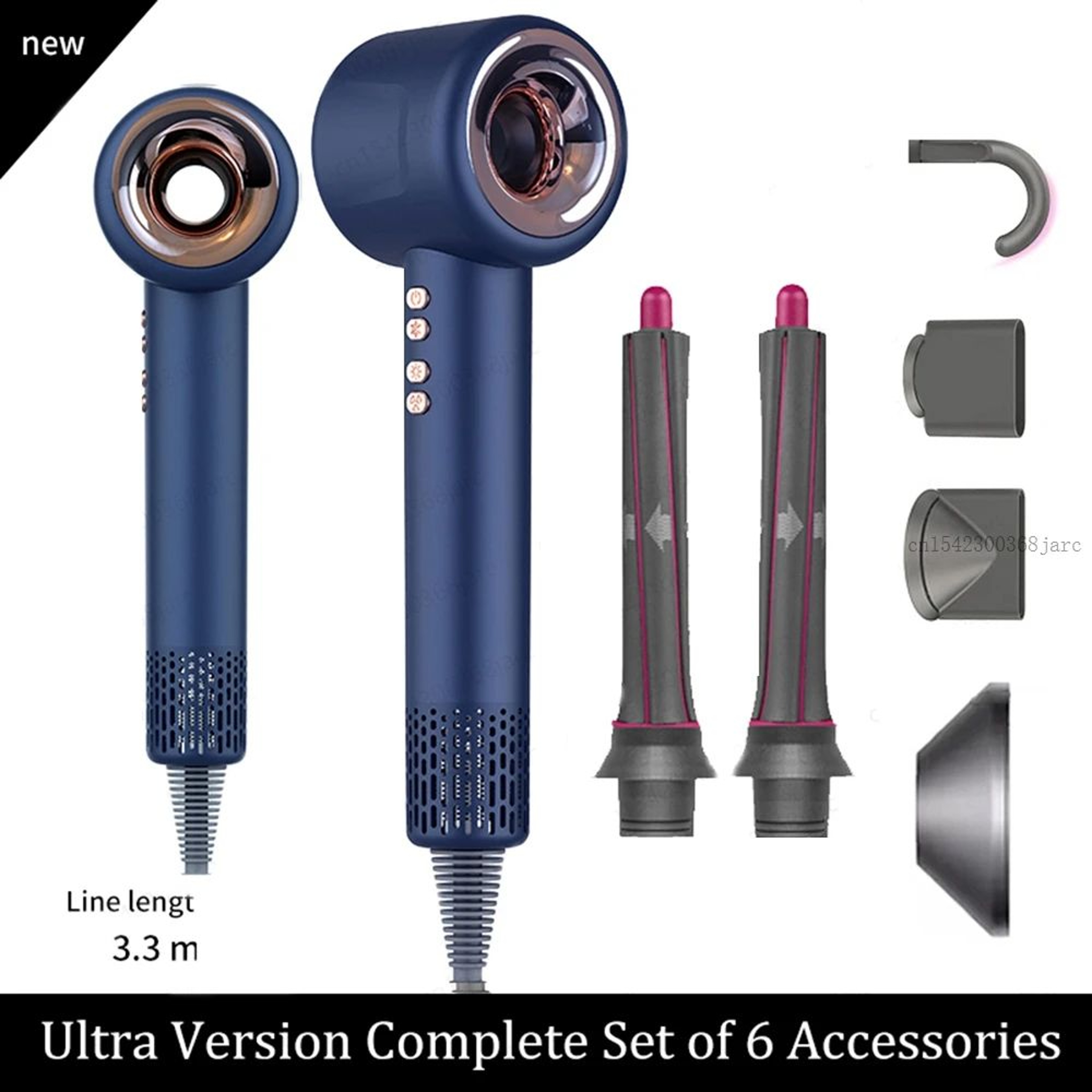 Professional Leafless Ionic Hair Dryer With Constant Temperature 17