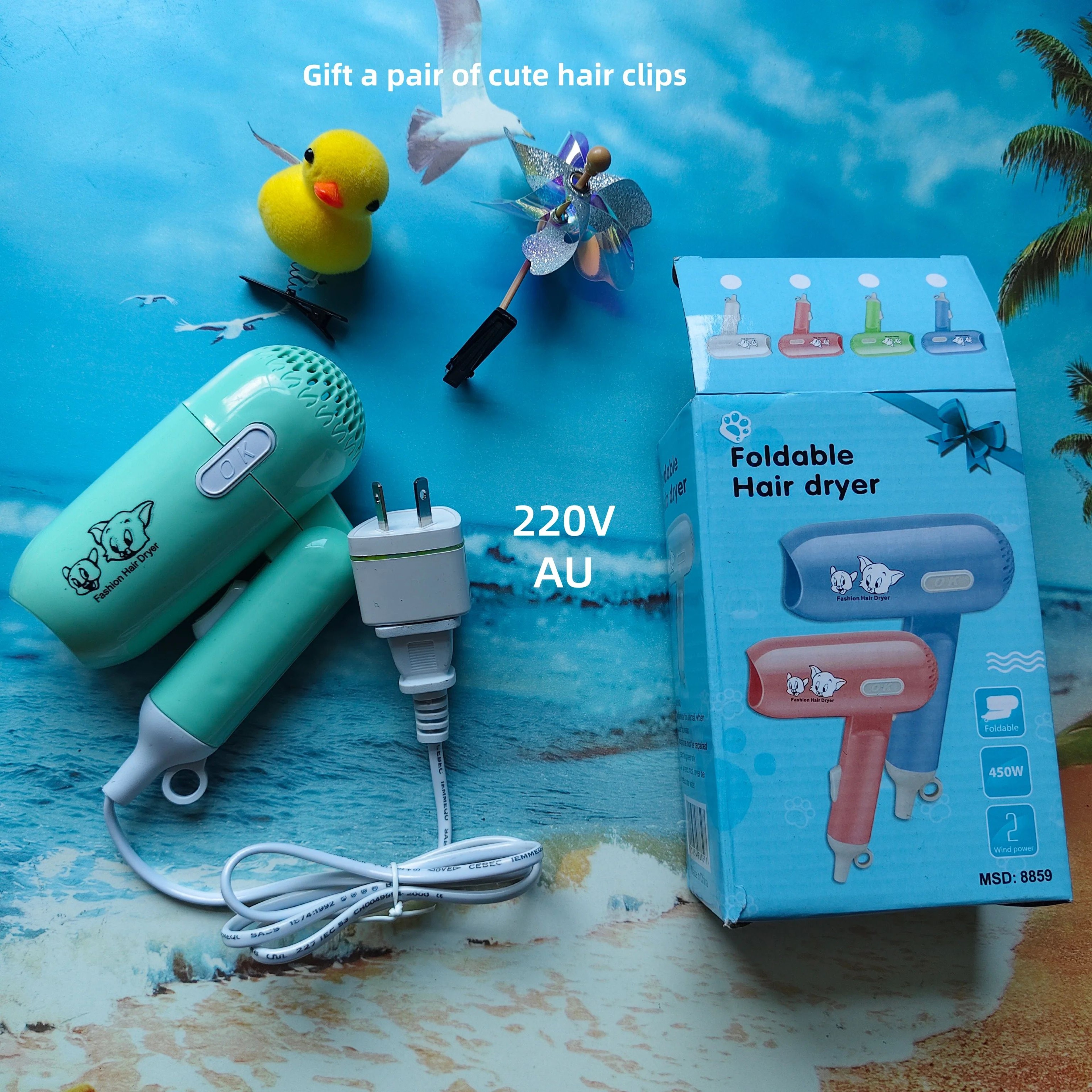 Foldable 450W Childrens Travel Hair Dryer 5