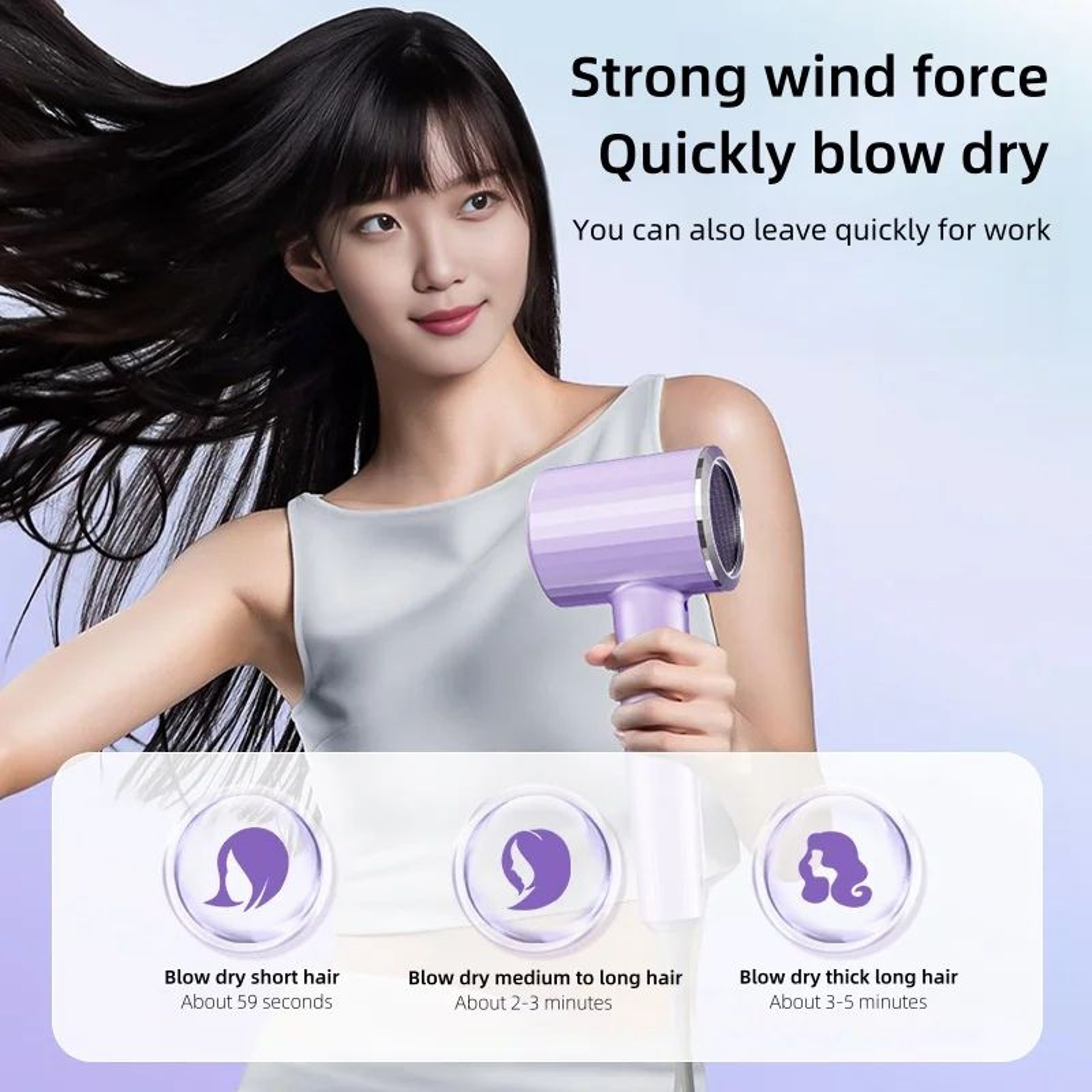 High Speed Turbine Ionic Hair Dryer With Low Noise Operation 5