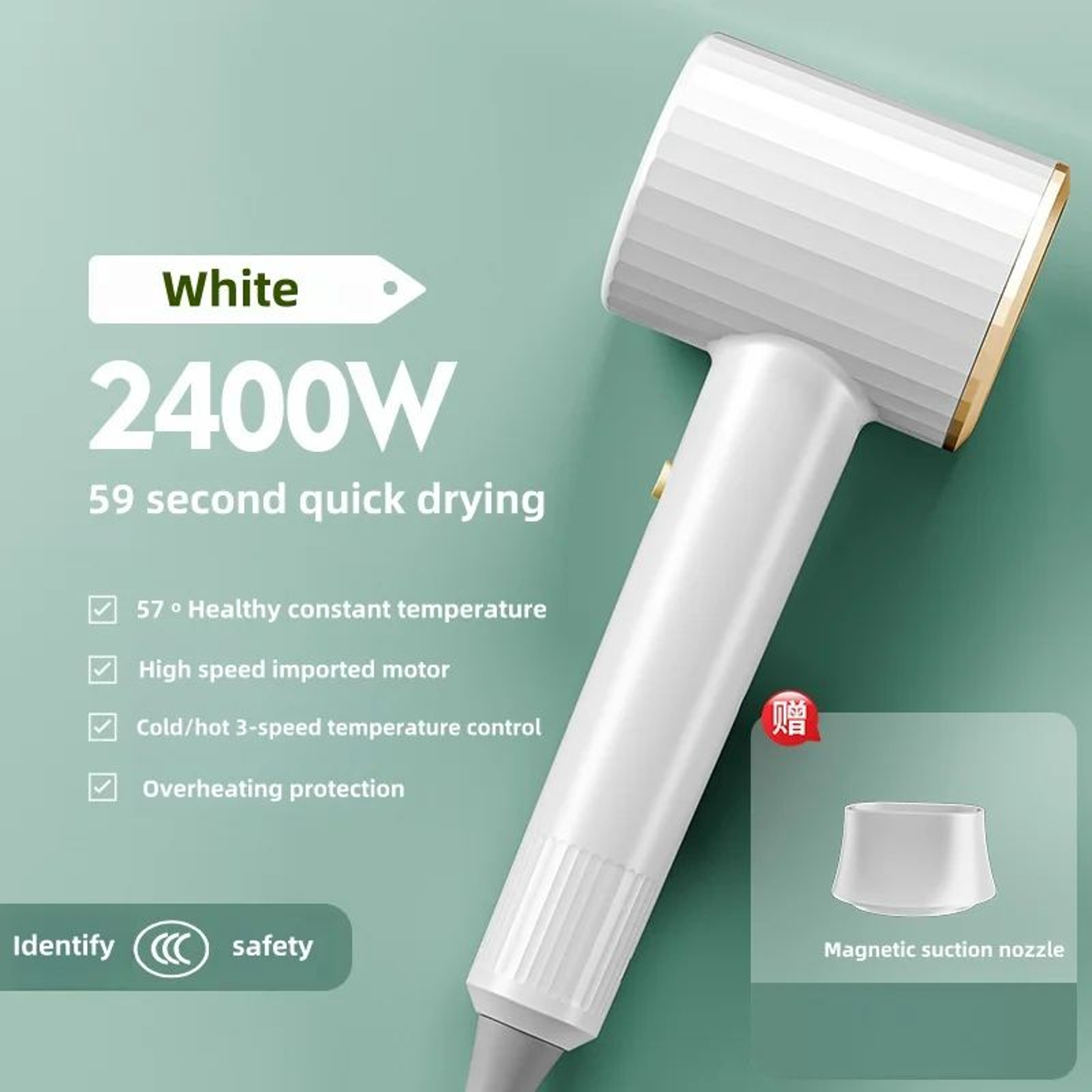 High Speed Turbine Ionic Hair Dryer With Low Noise Operation 11