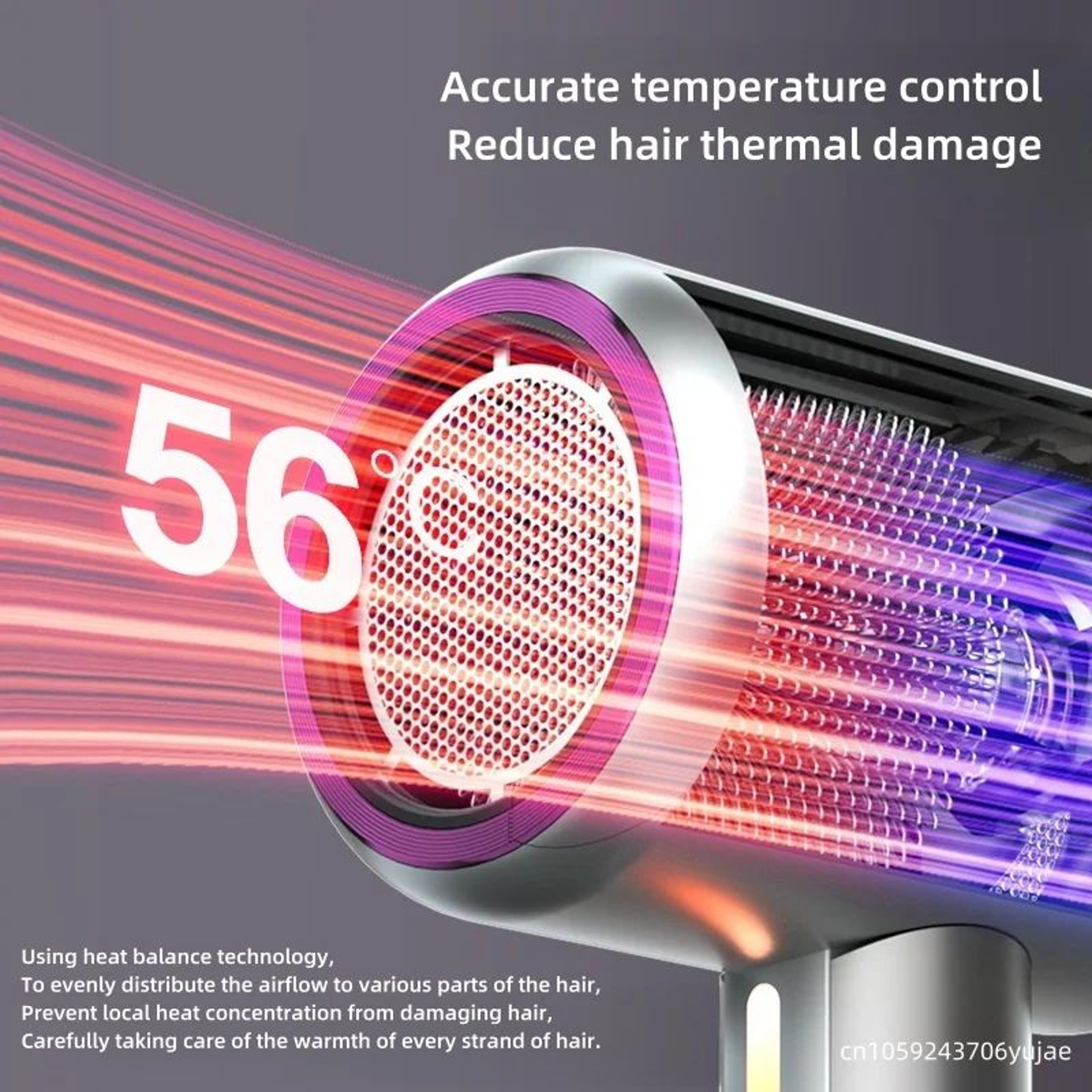 Portable Folding 2300W Ionic Hair Dryer 3