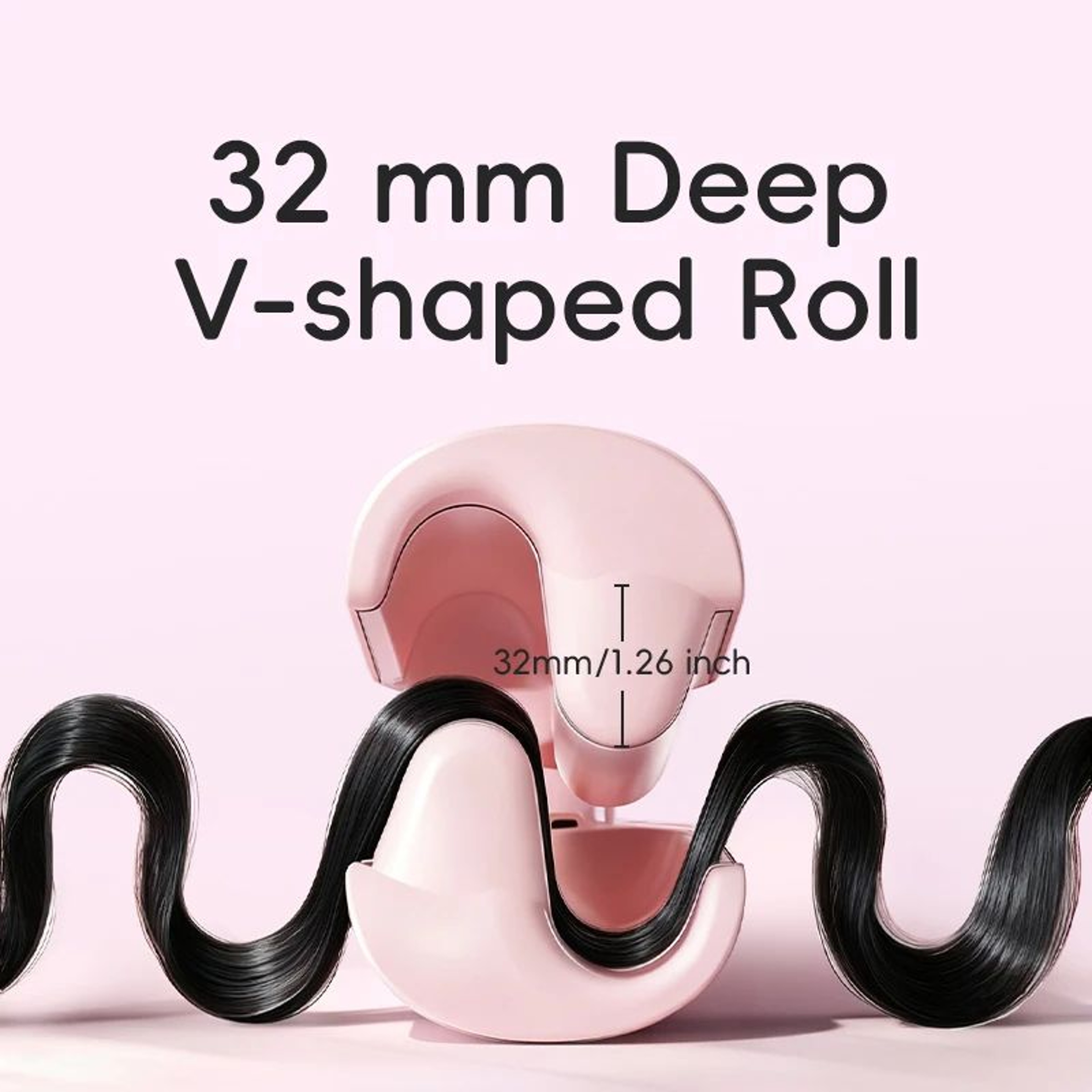 32mm Ceramic Ionic Curling Iron With 4 Heat Settings 4