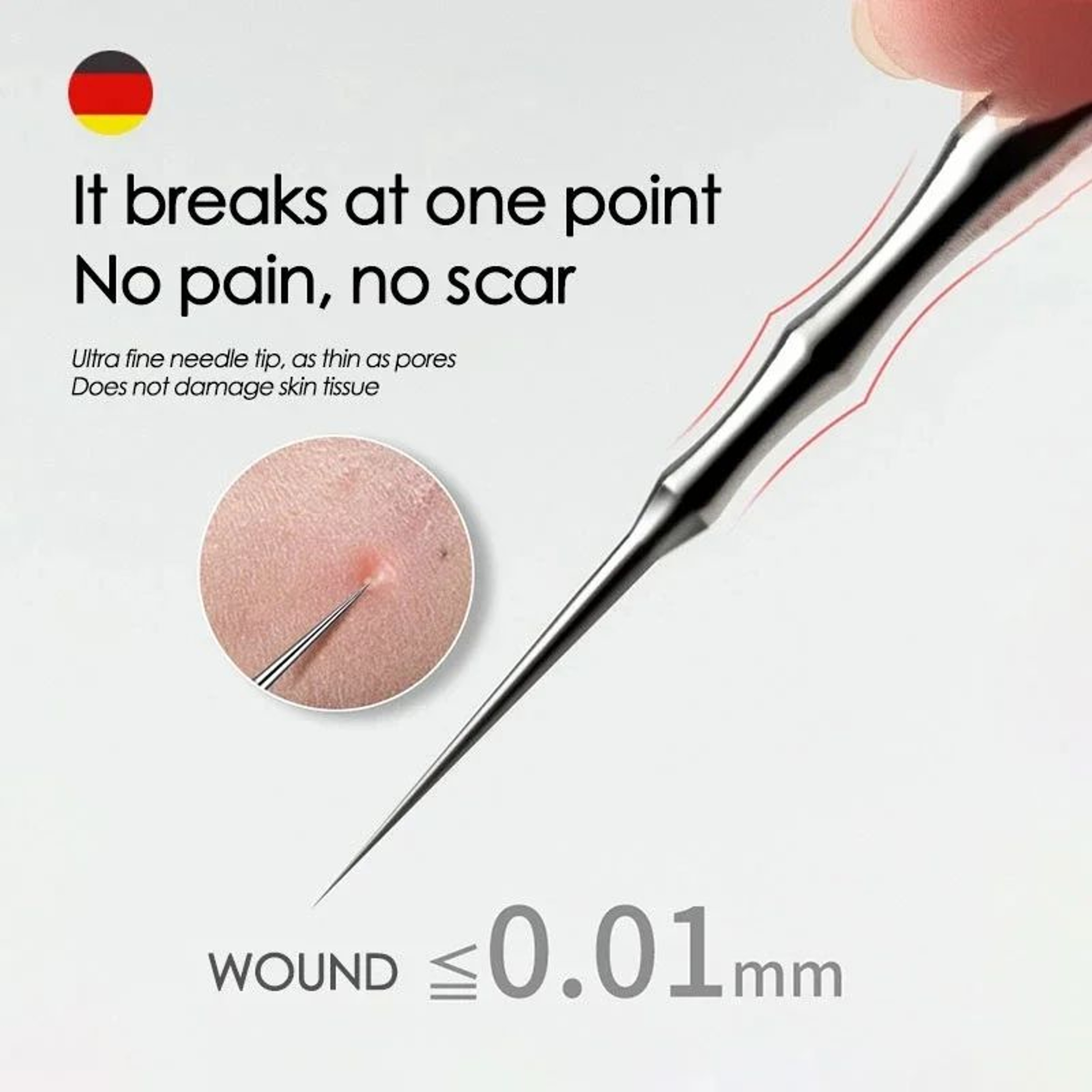 Stainless Steel Blackhead Remover Acne Extractor Tool 0