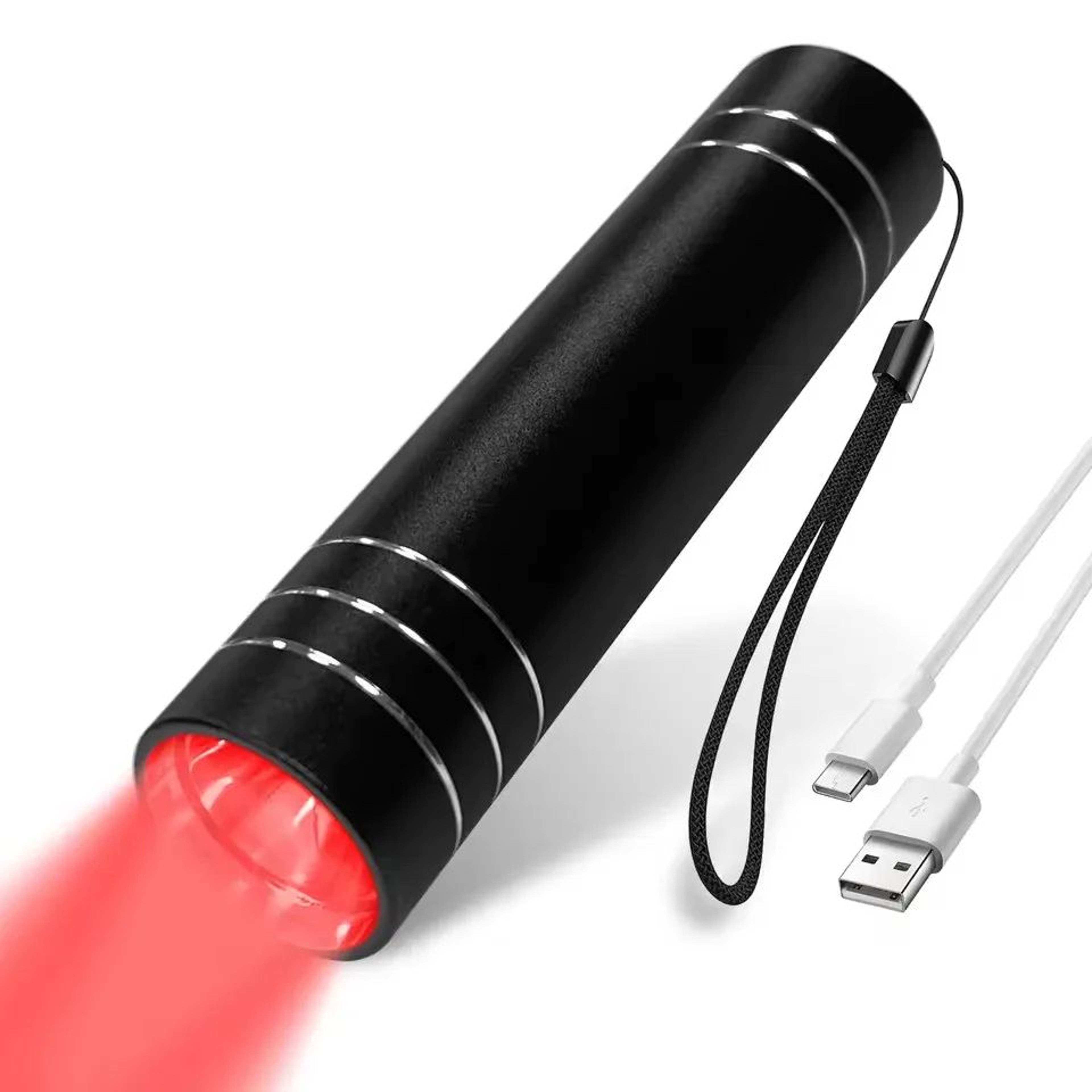 Portable Red Blue LED Light Therapy Flashlight 9