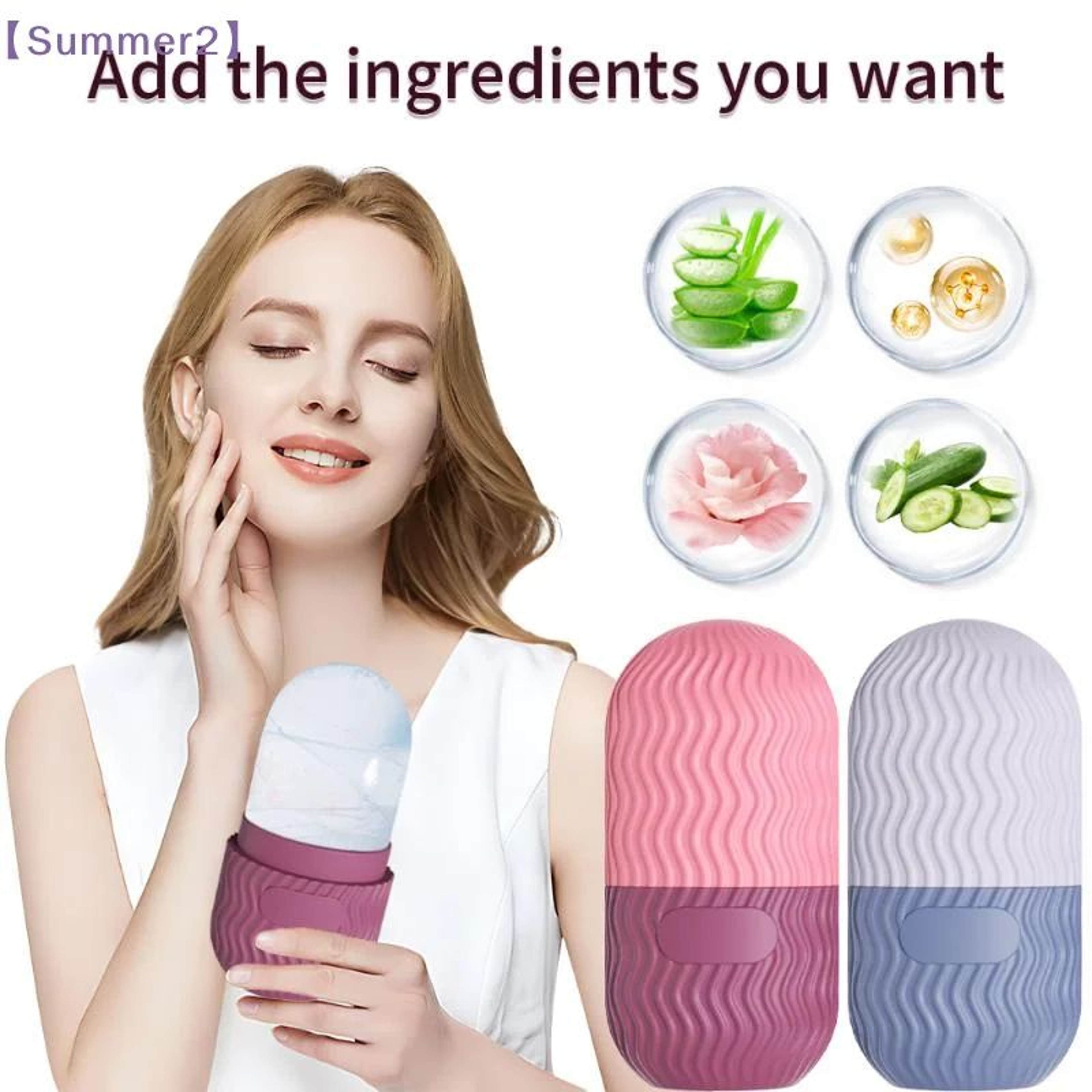 Reusable Silicone Face Ice Roller For Cold Therapy Skincare 3