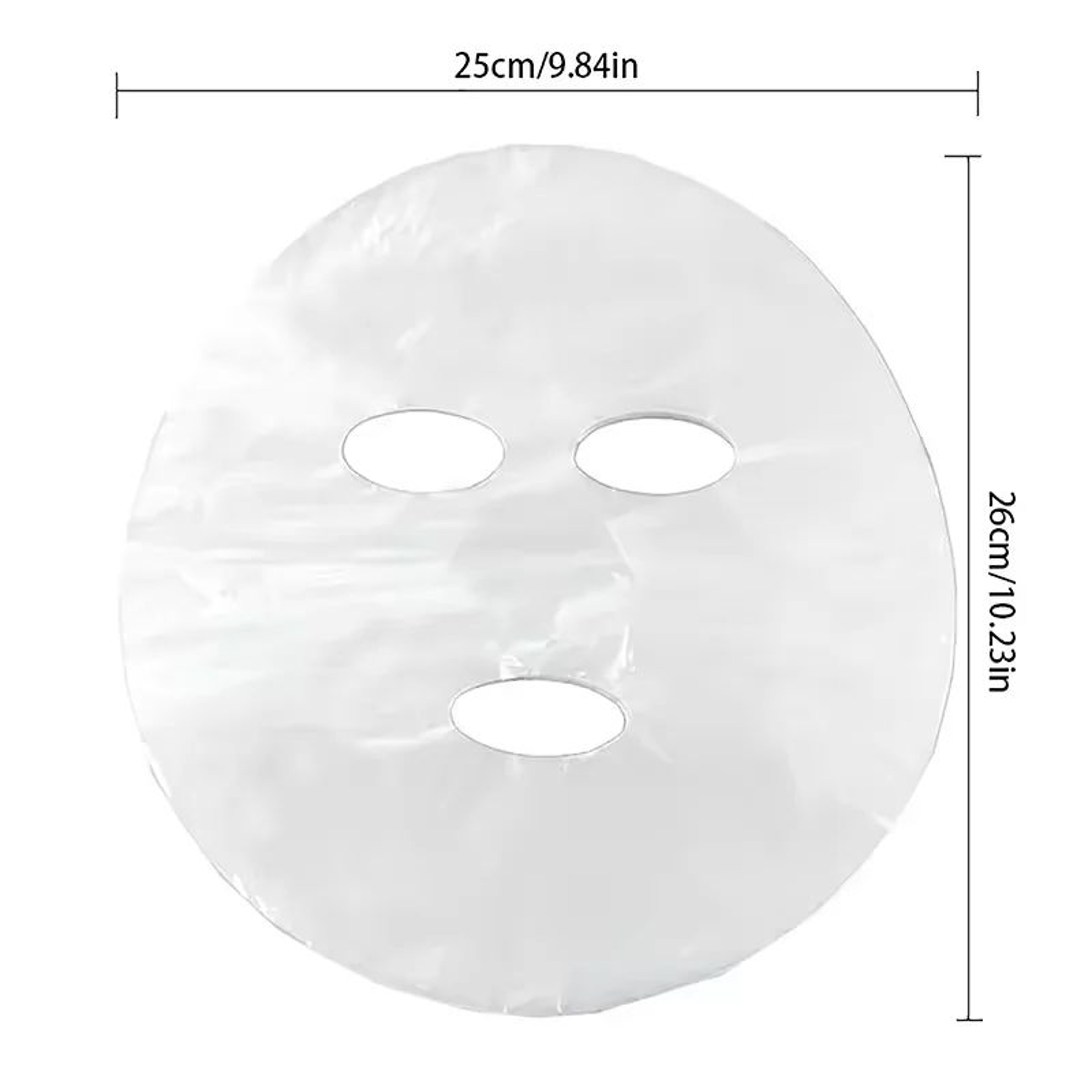 Disposable Plastic Facial Mask Wrap Sheets 100 Or 500 Pieces 5
