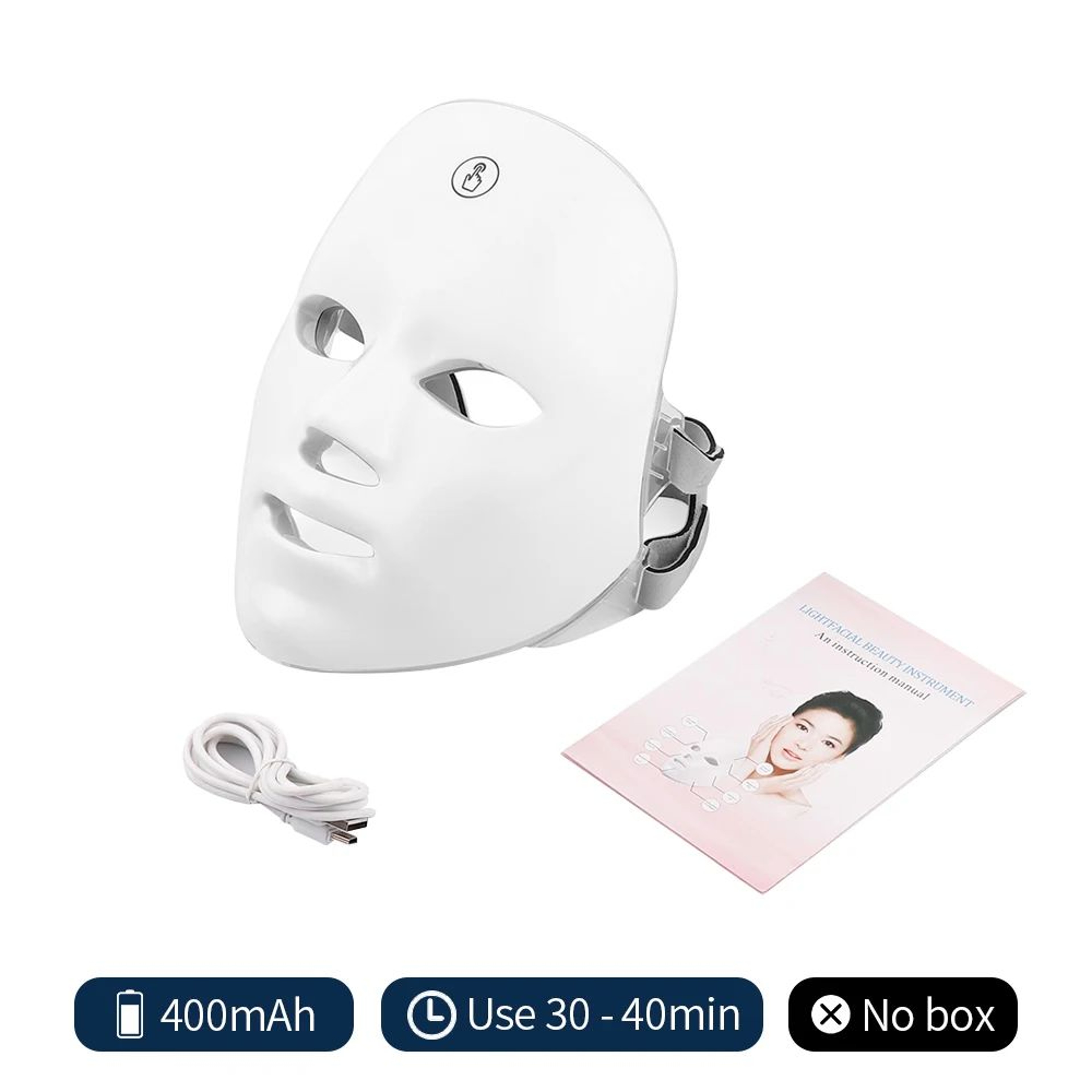 7 Color LED Photon Facial Mask Wireless Light Therapy Device 9