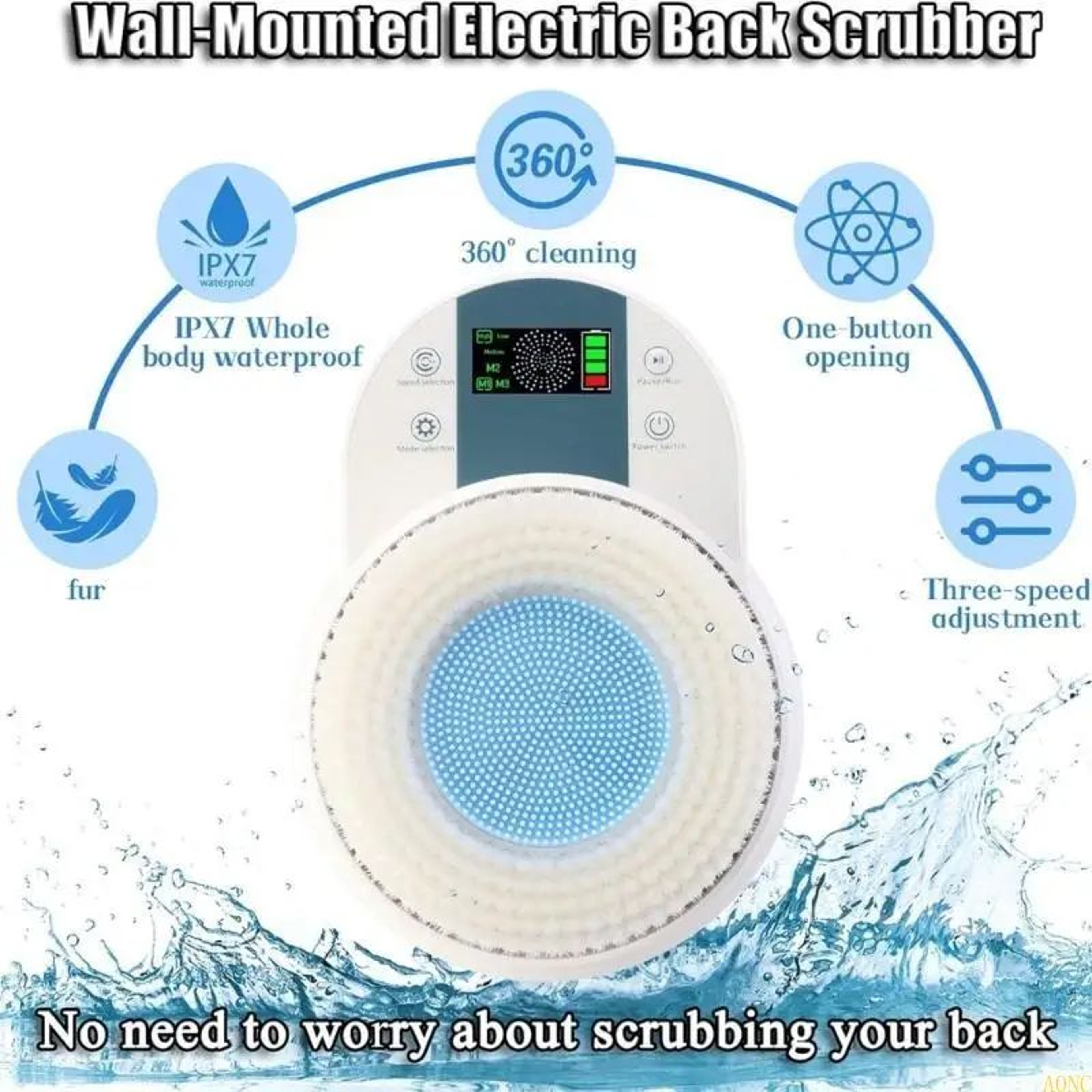 Electric Bath Brush With Soft Brush Head For Delicate Skin 8