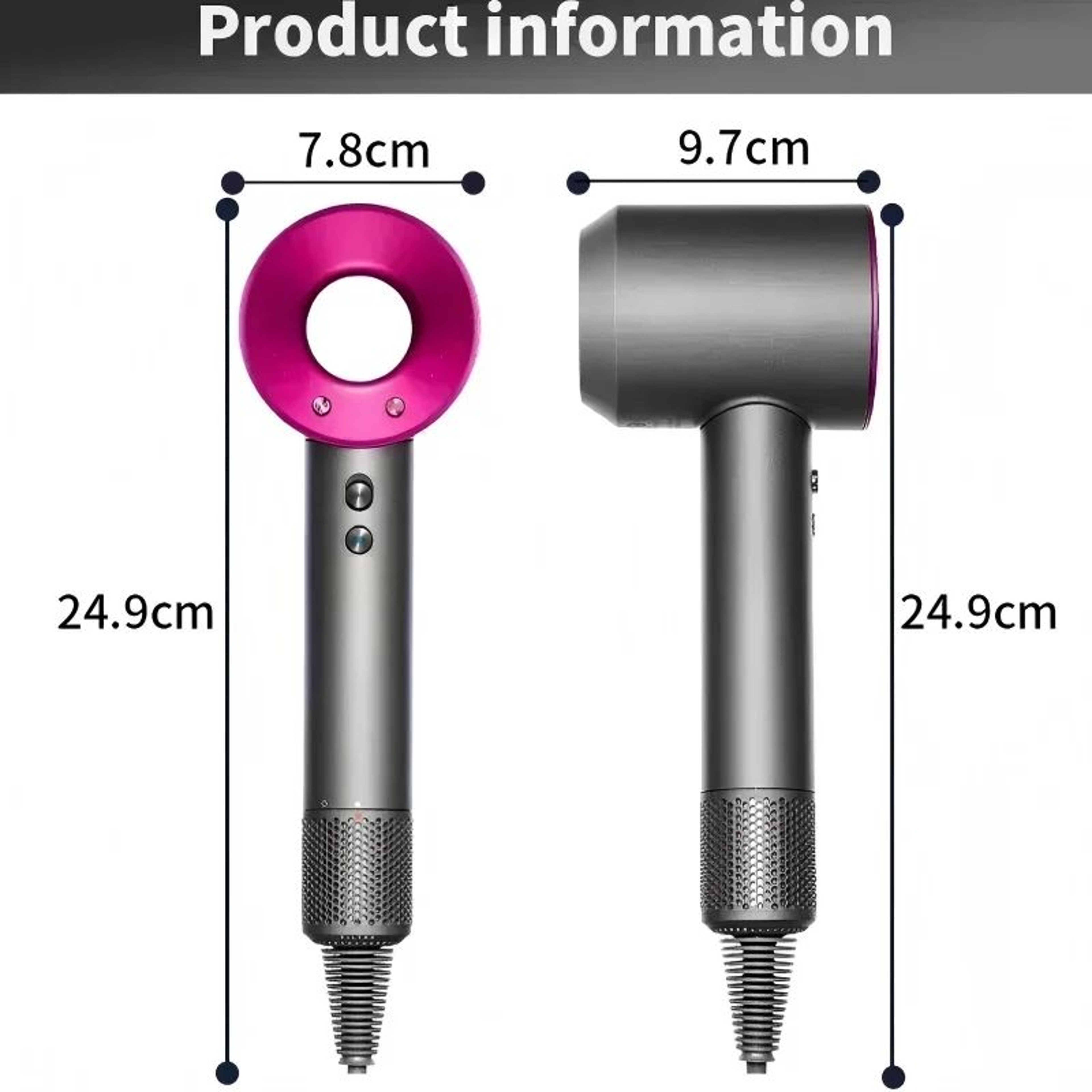 High Speed Negative Ion Hair Dryer With Multi Nozzles 5