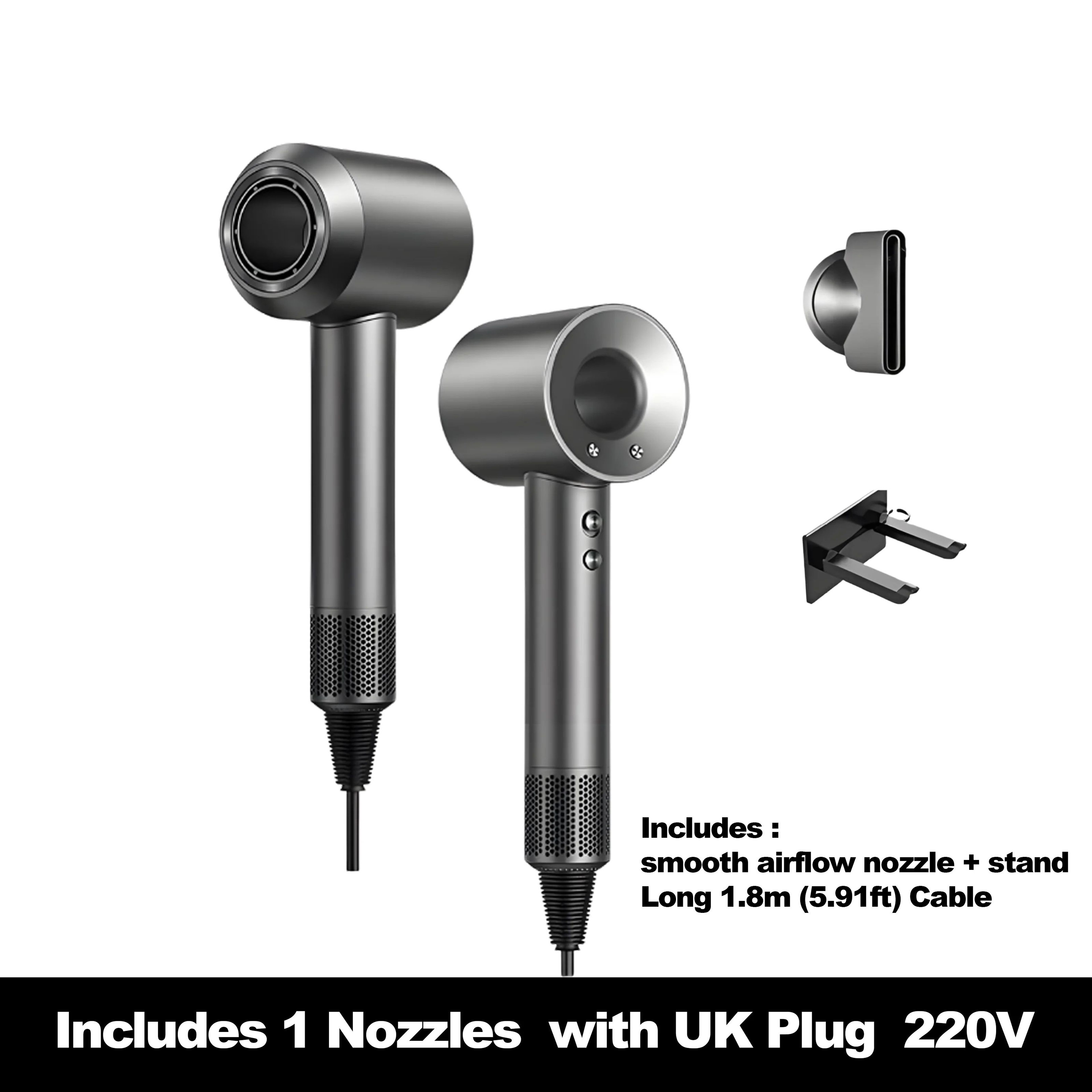 High Speed Negative Ion Hair Dryer With Multi Nozzles 8