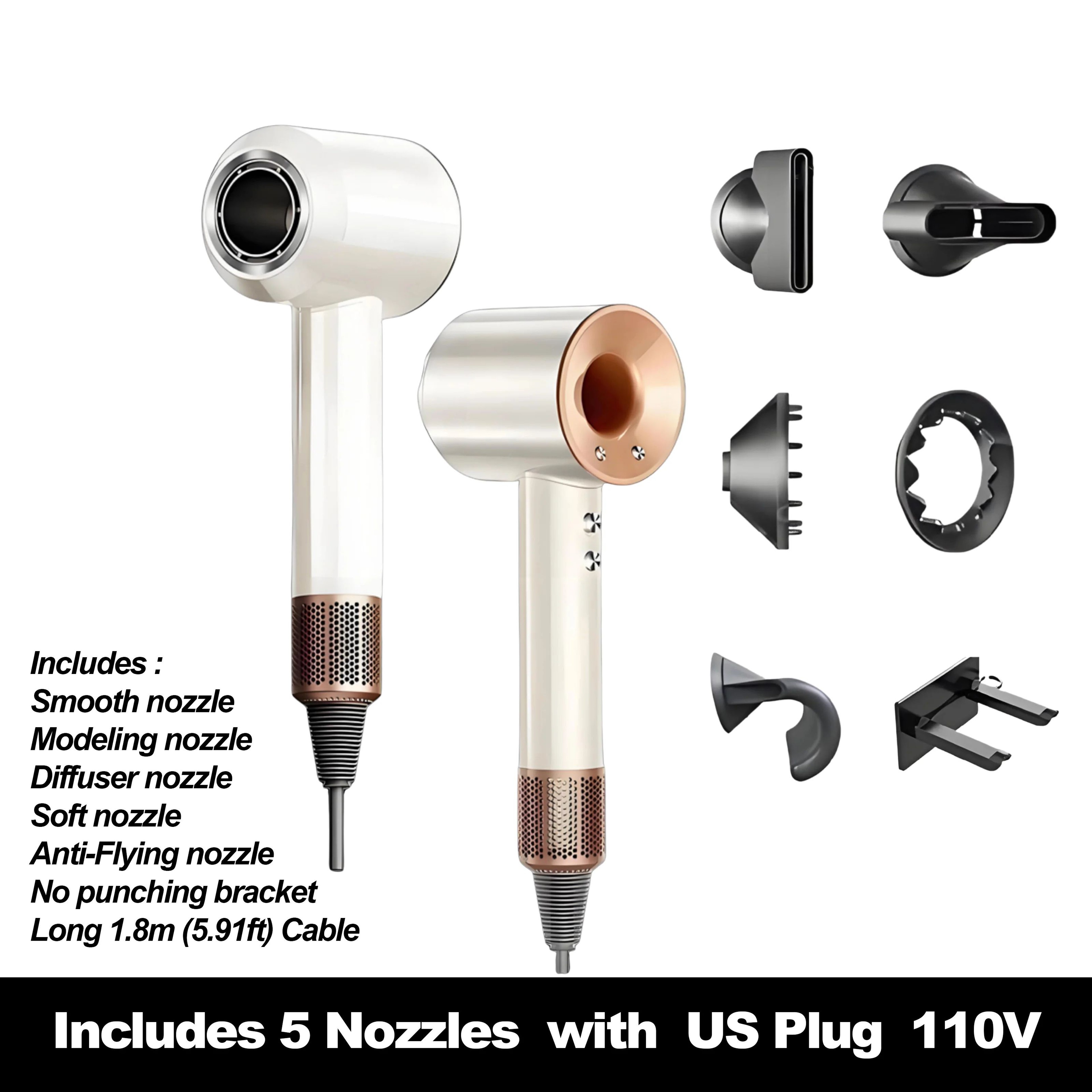 High Speed Negative Ion Hair Dryer With Multi Nozzles 20