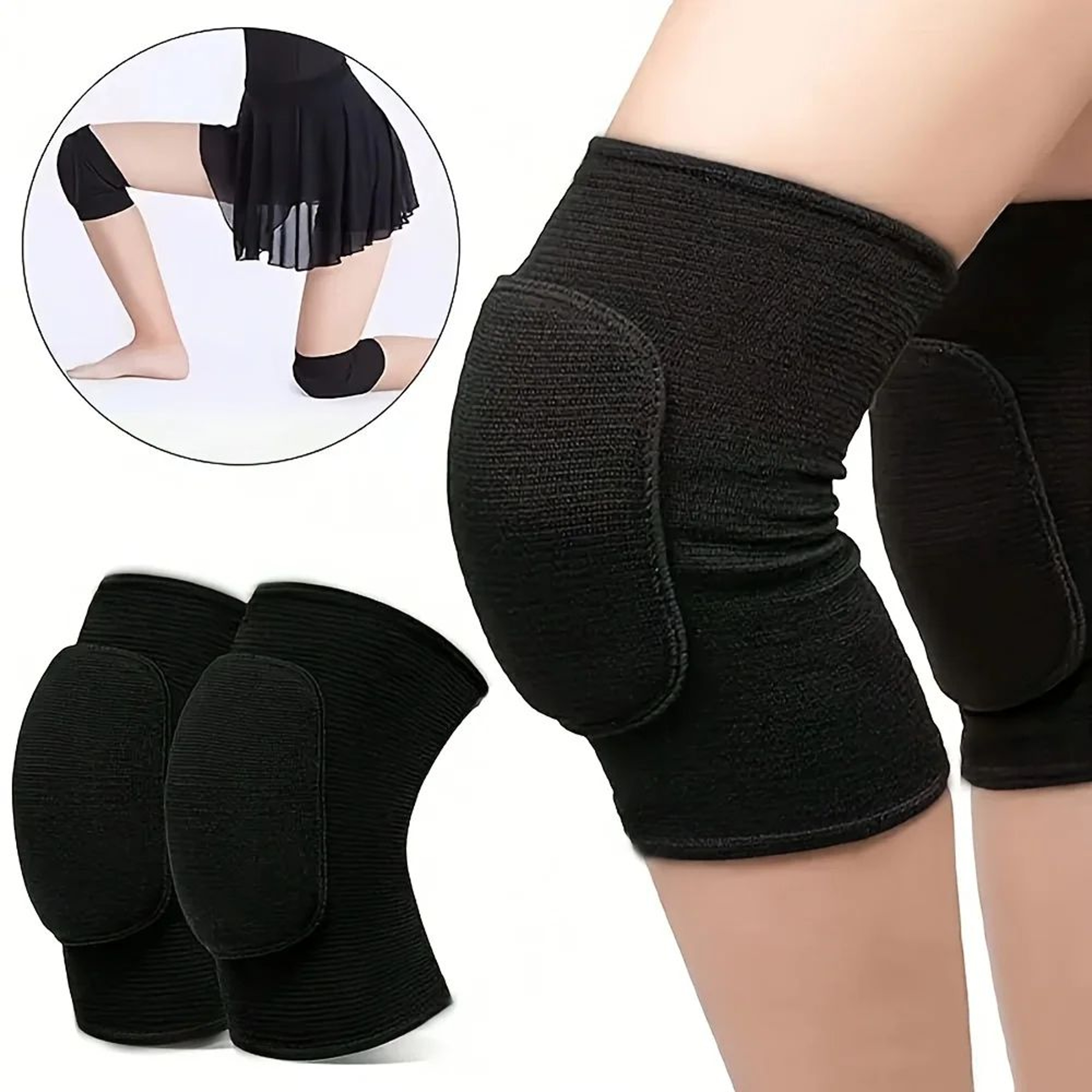 2 Piece Sponge Knee Pads For Sports And Dance 0