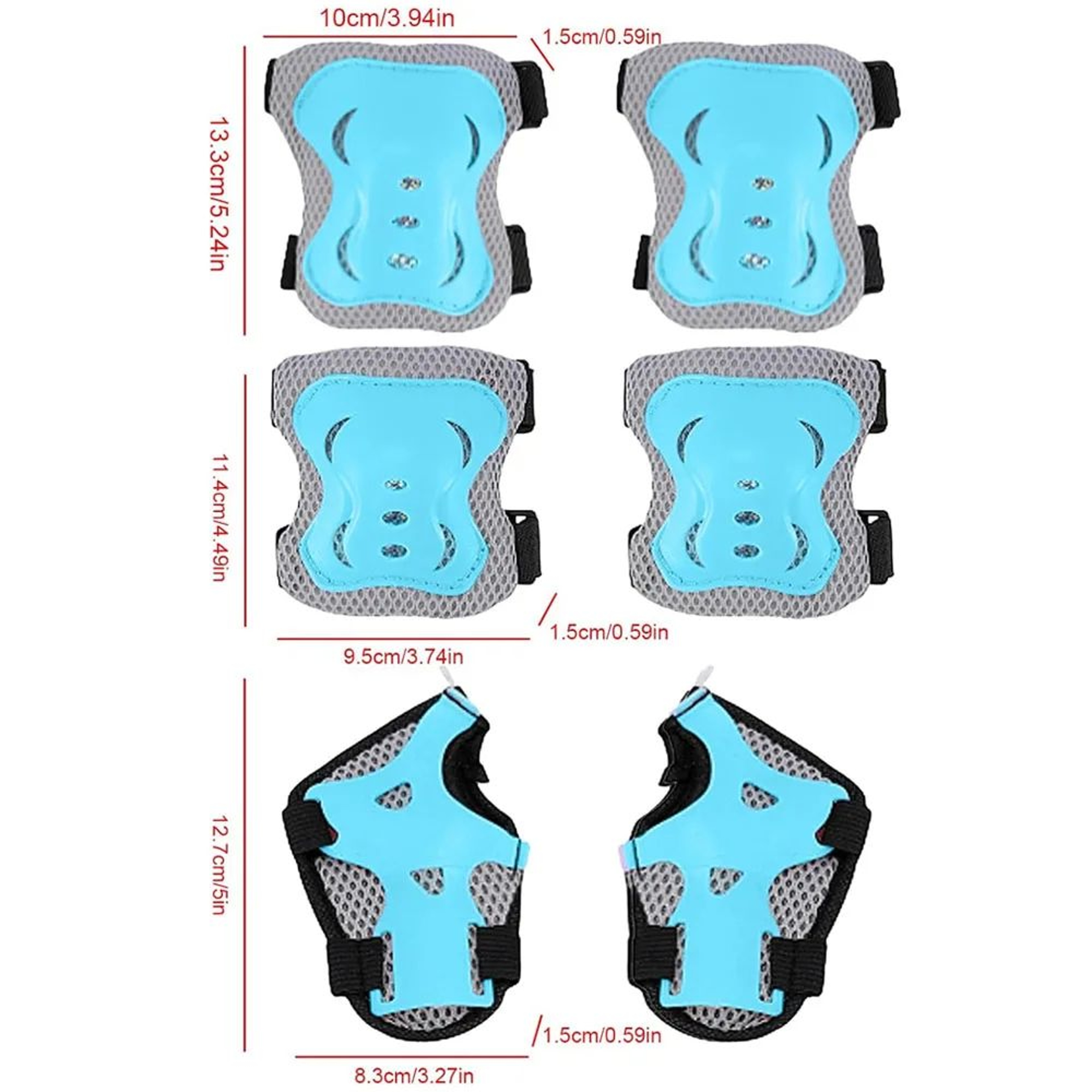 Kids 6 In 1 Protective Gear Set With Helmet Pads 1