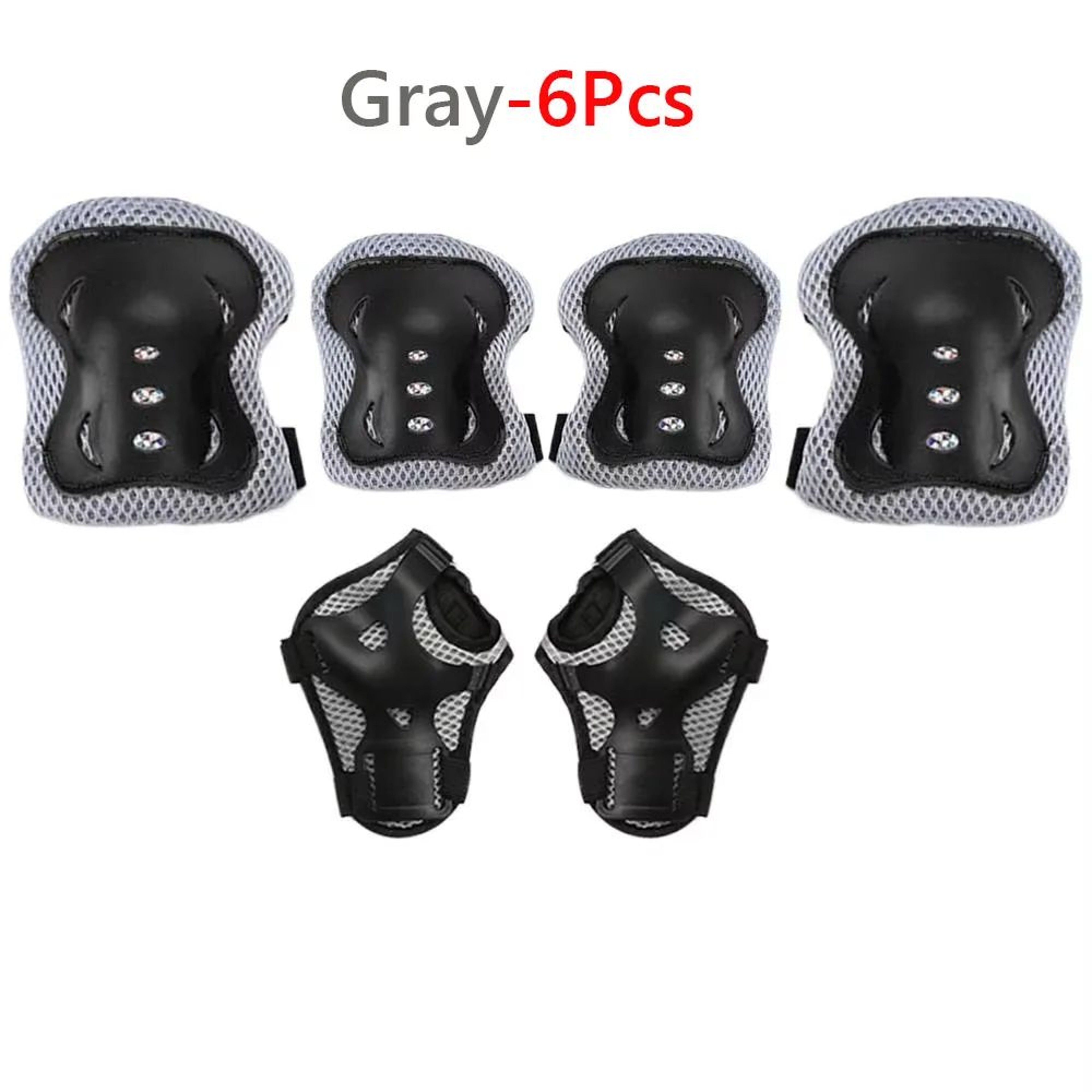 Kids 6 In 1 Protective Gear Set With Helmet Pads 10