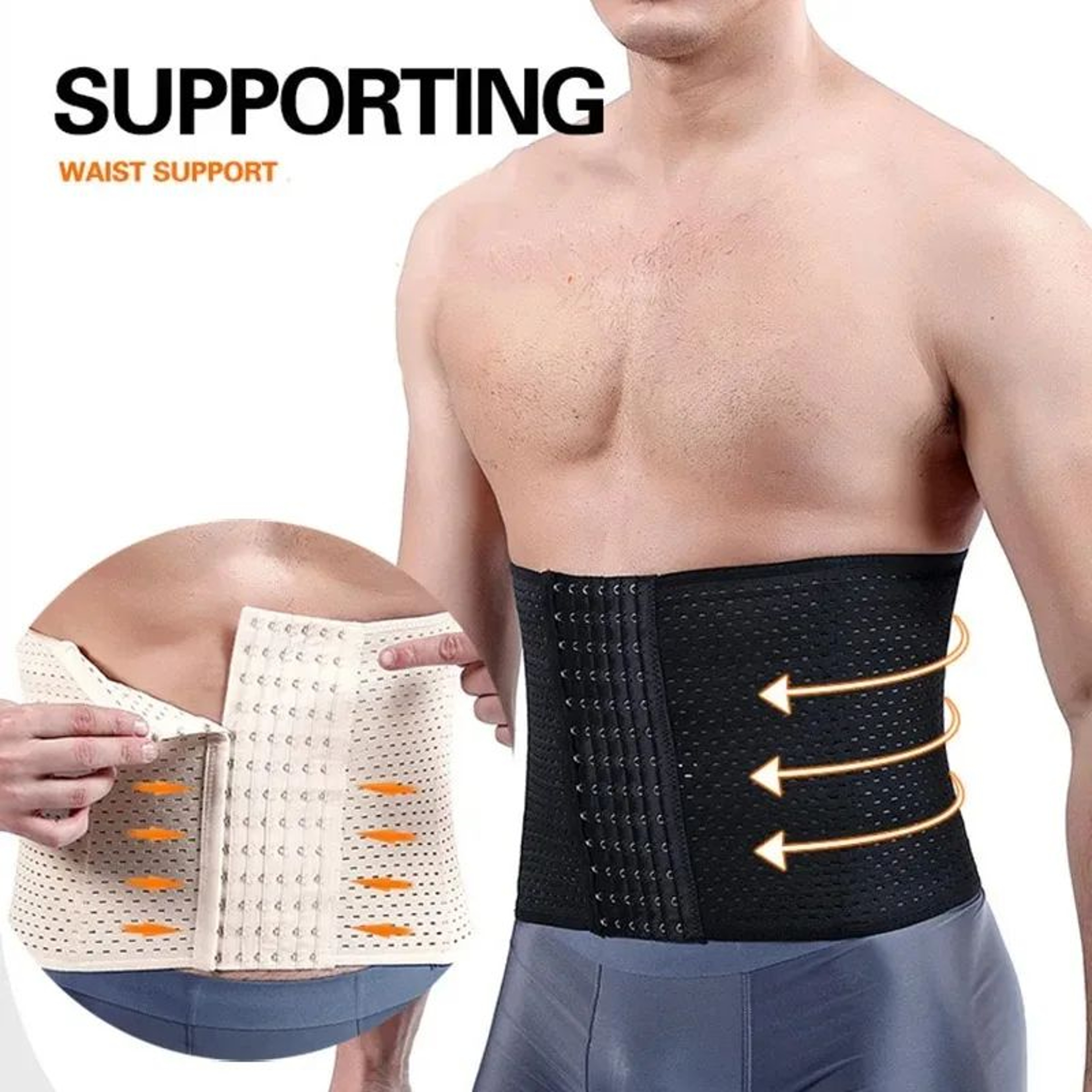Mens Waist Trainer Belt For Tummy Control And Fitness Support 4