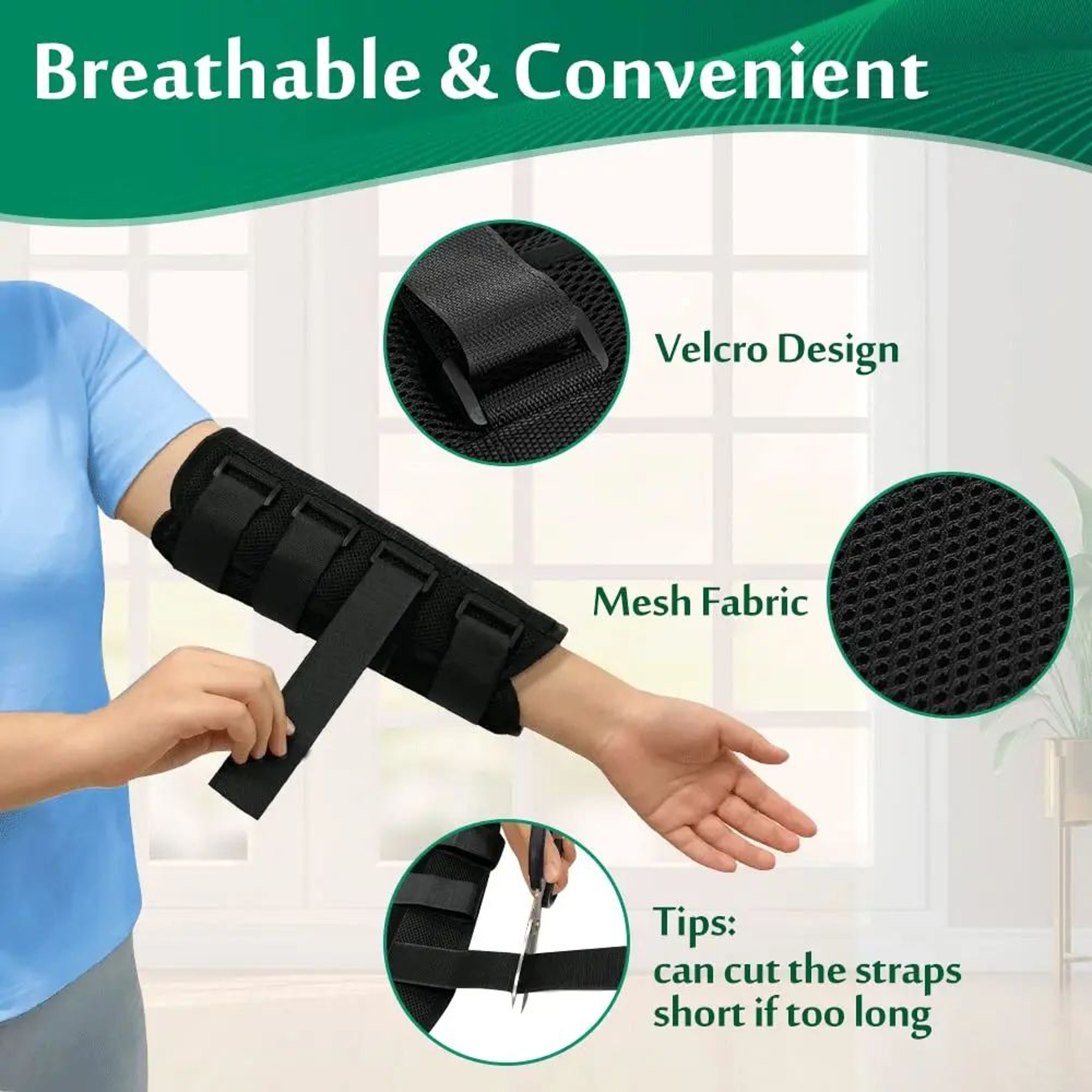 Adjustable Elbow Splint Brace For Day And Night Support 1
