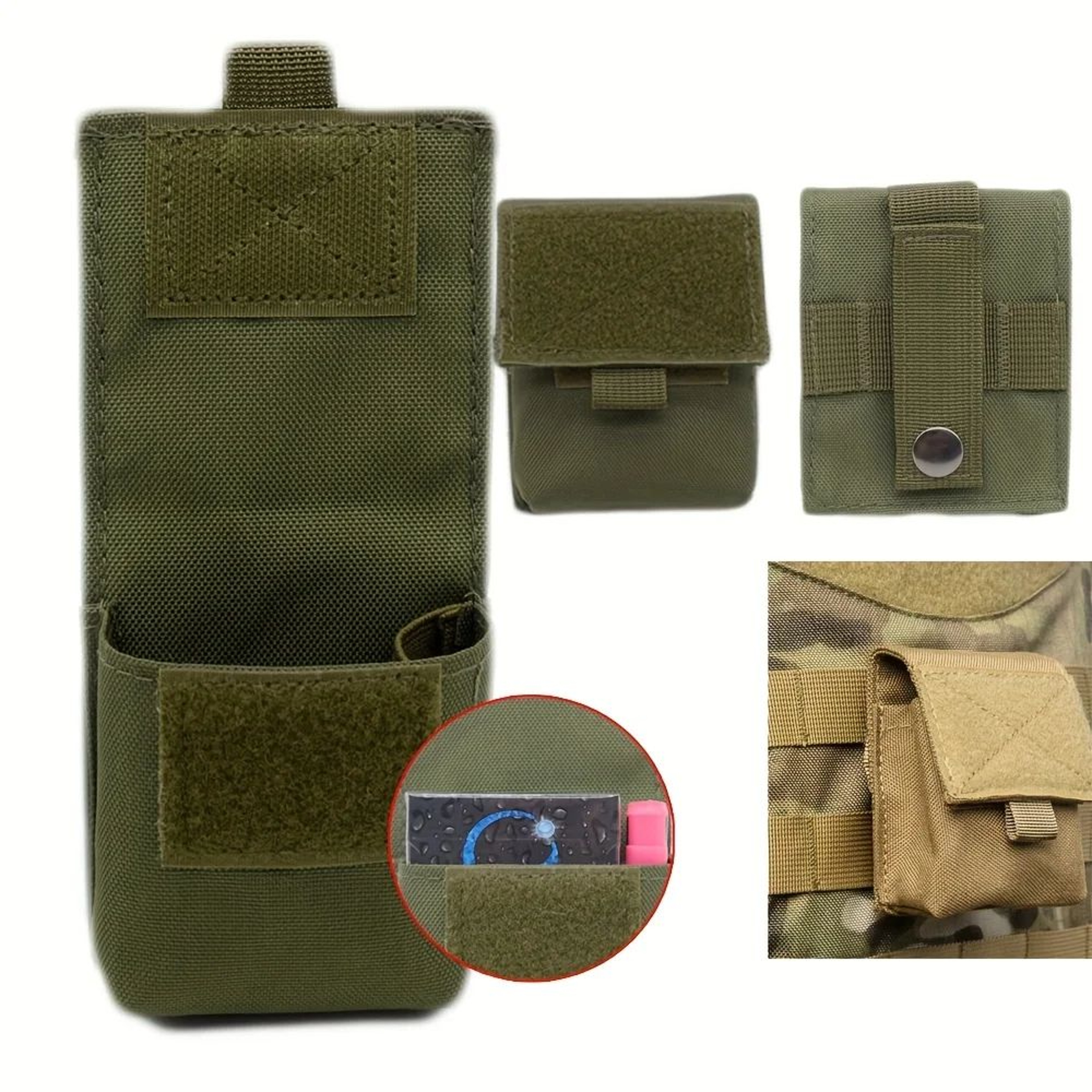 Small MOLLE Utility Pouch EDC Waist Organizer Bag 0