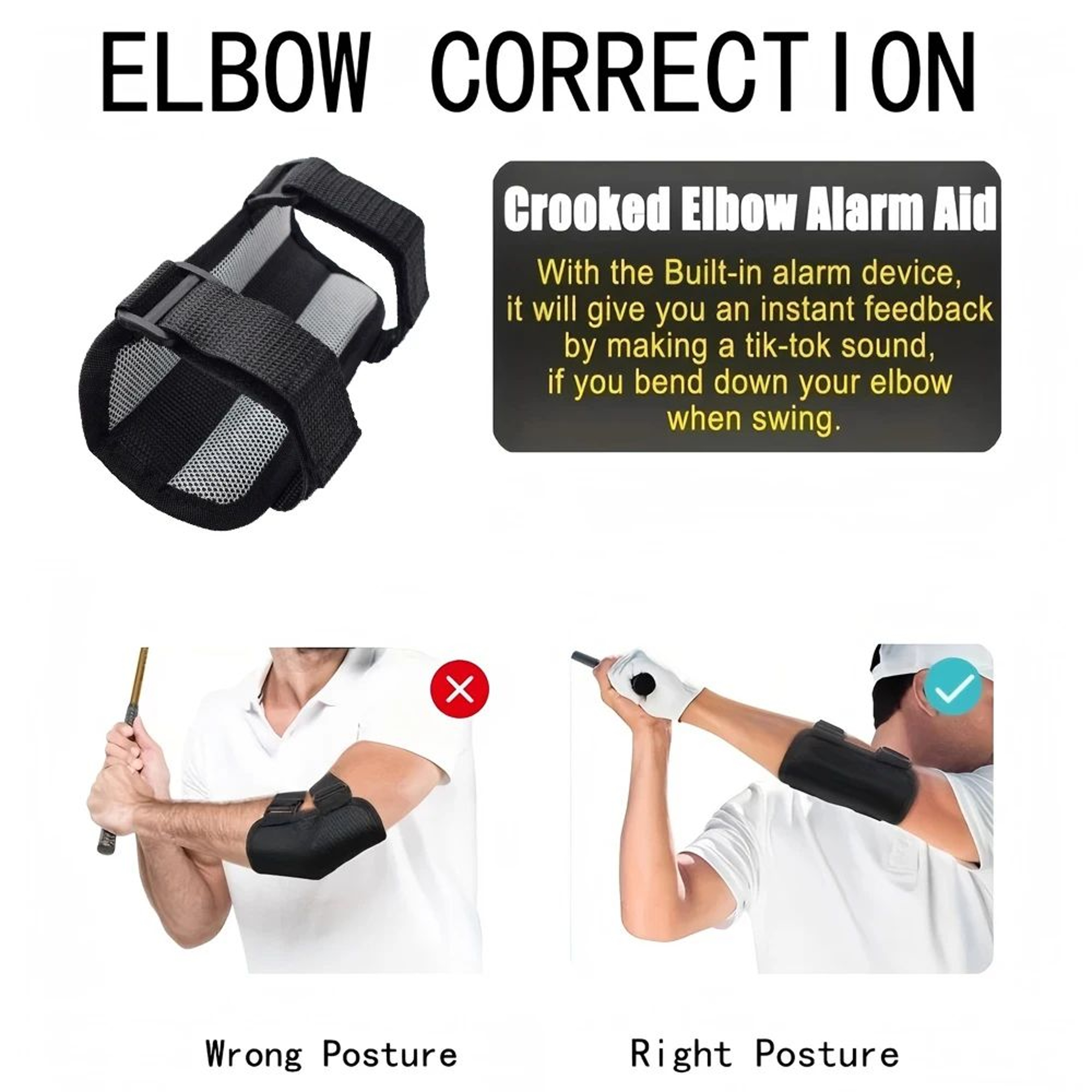 Golf Swing Trainer Elbow Support Training Aid 2