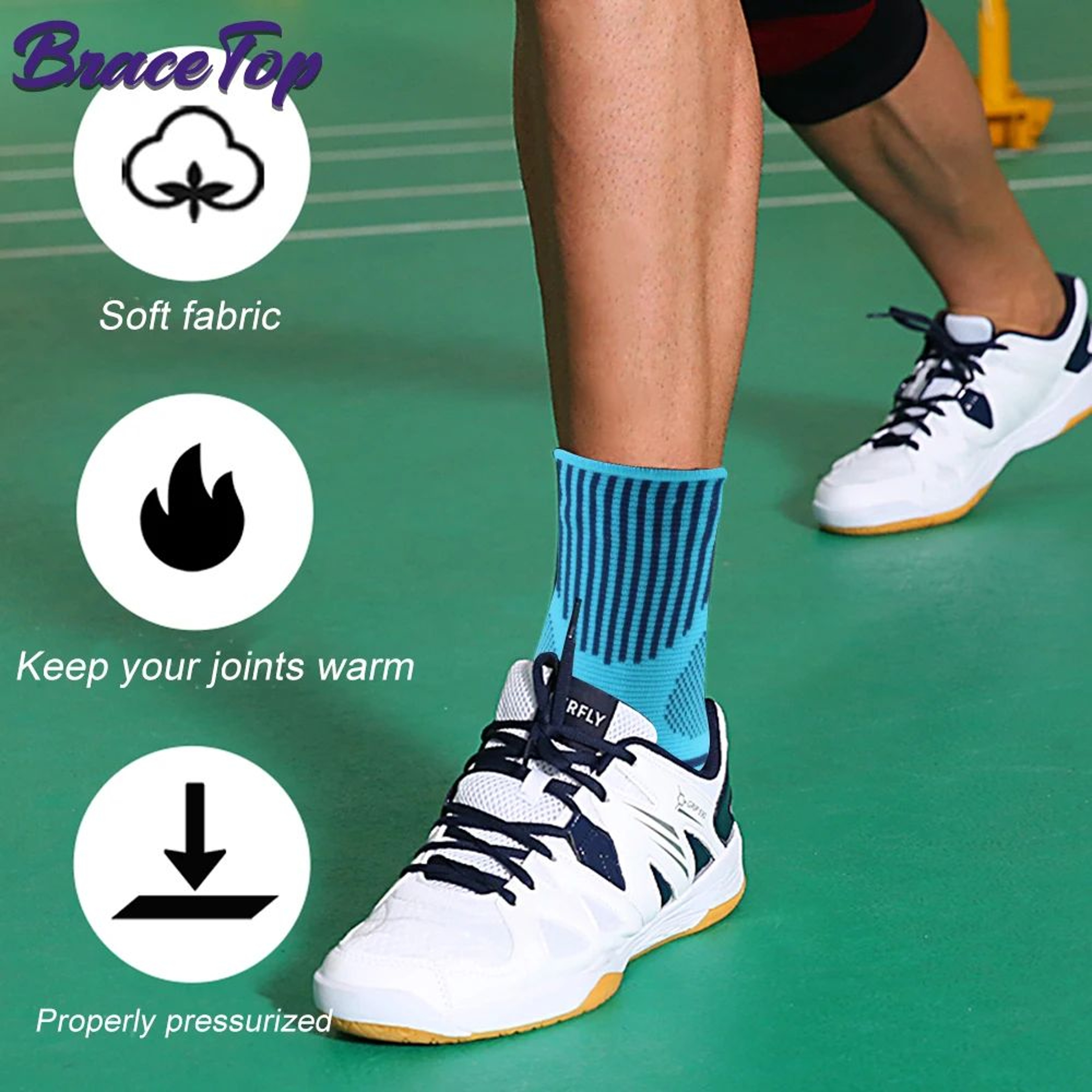 Professional Compression Ankle Support Brace For Sports 5
