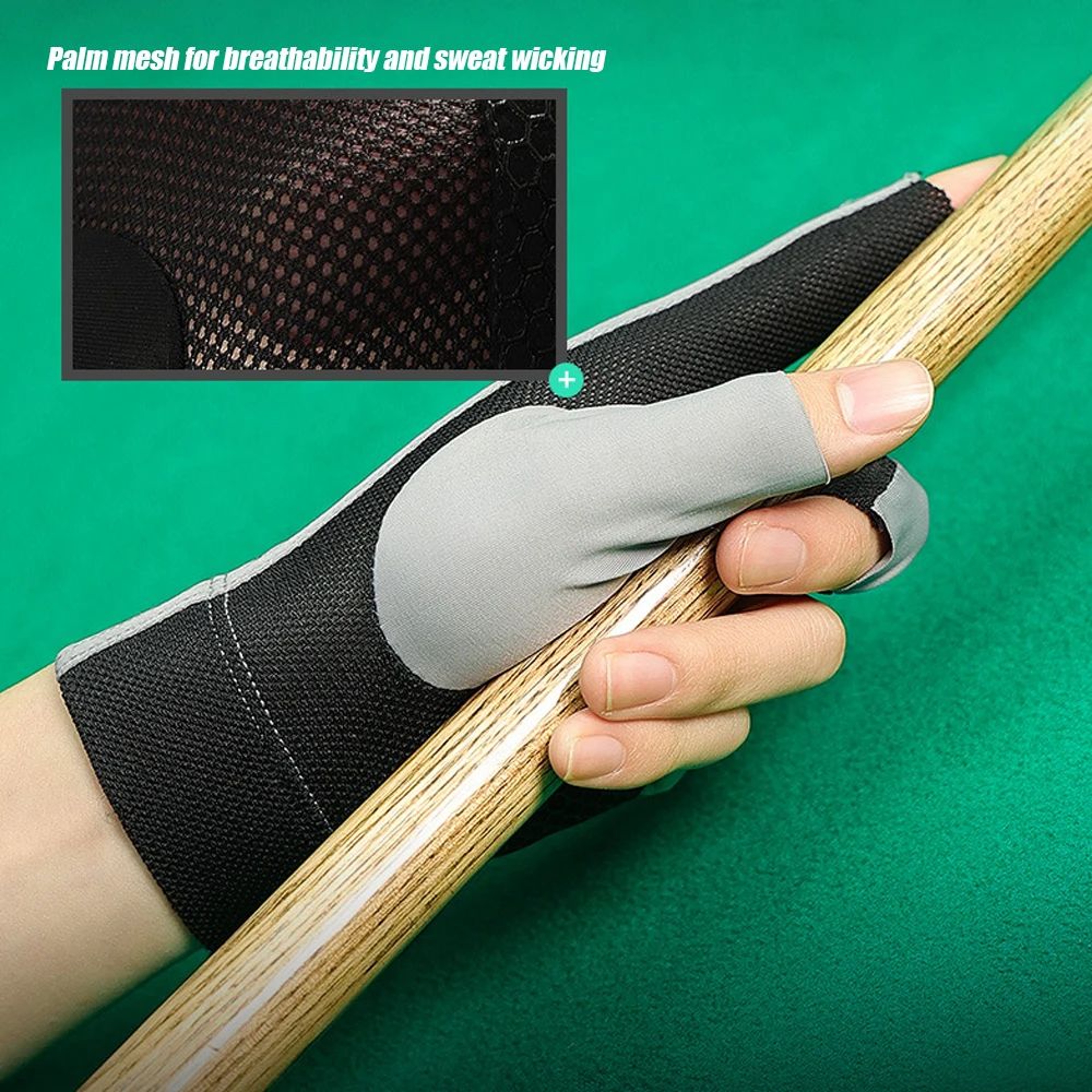 Open Three Finger Billiard Cue Glove For Snooker And Pool 3