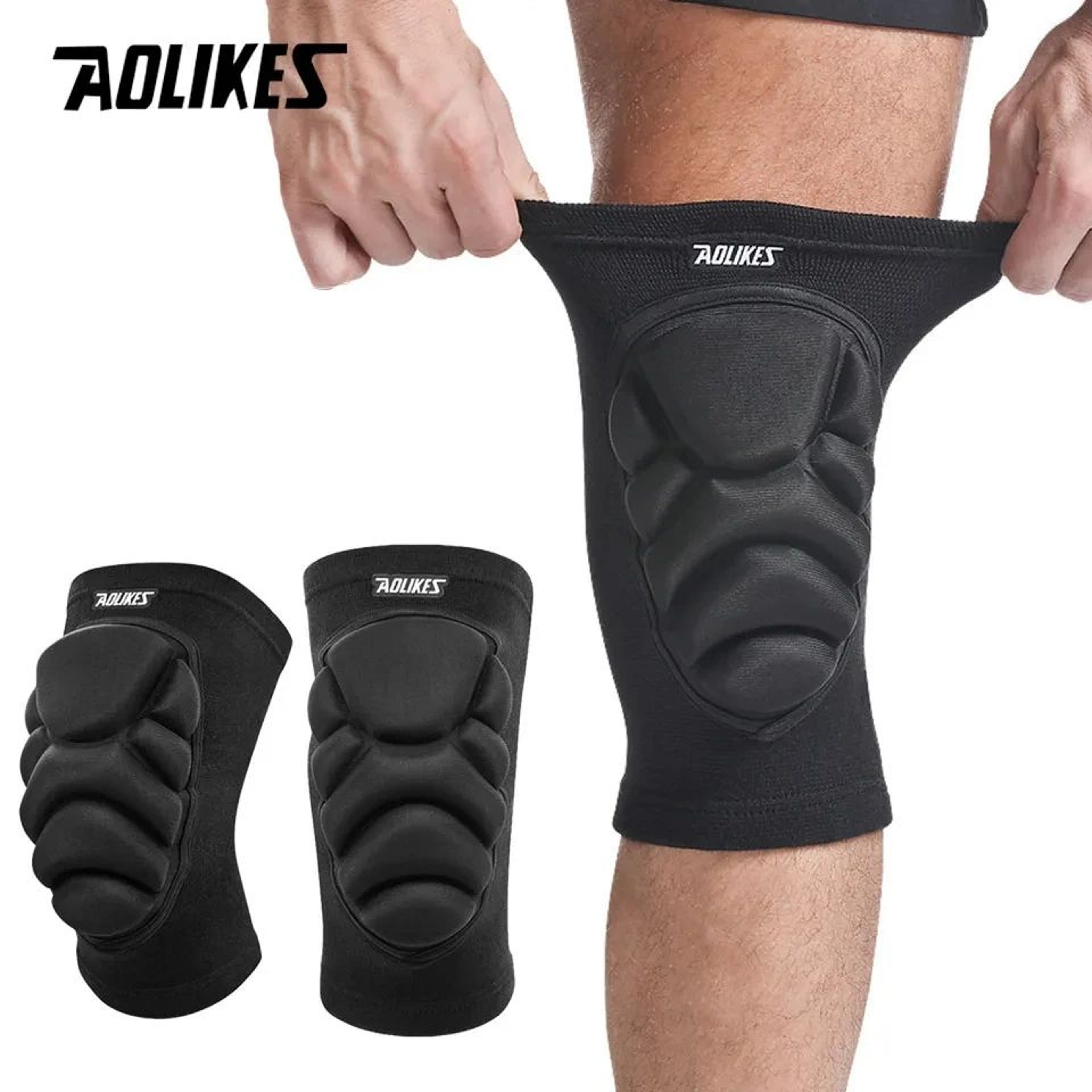 AOLIKES Thick Sponge Knee And Elbow Protection Pads 0